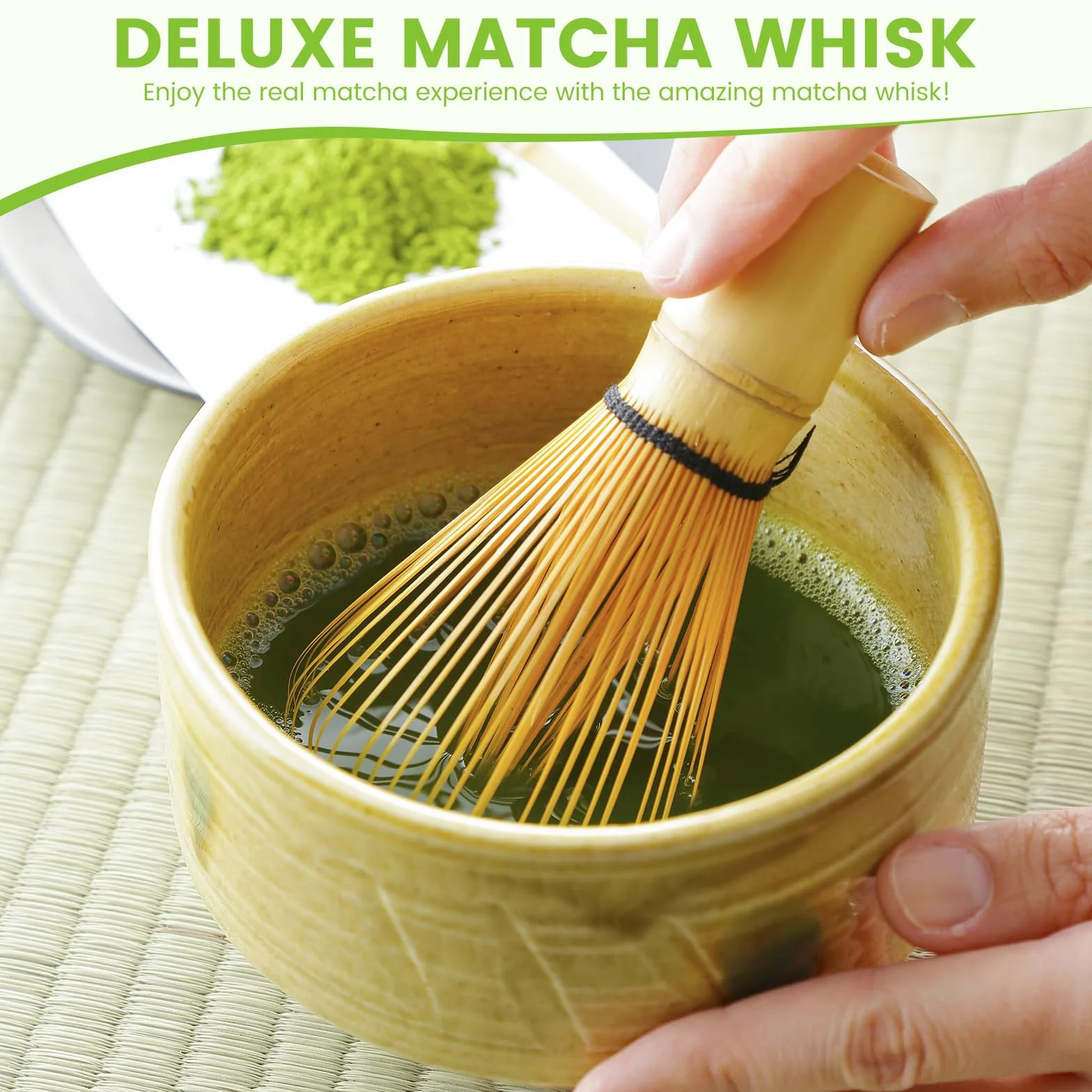 Trzepaczka bambusowa Trzepaczka Matcha tradycyjny zestaw startowy ręcznie robione narzędzie do robienia matcha japońskie akcesoria do herbaty, trzepaczka bambusowa 005
