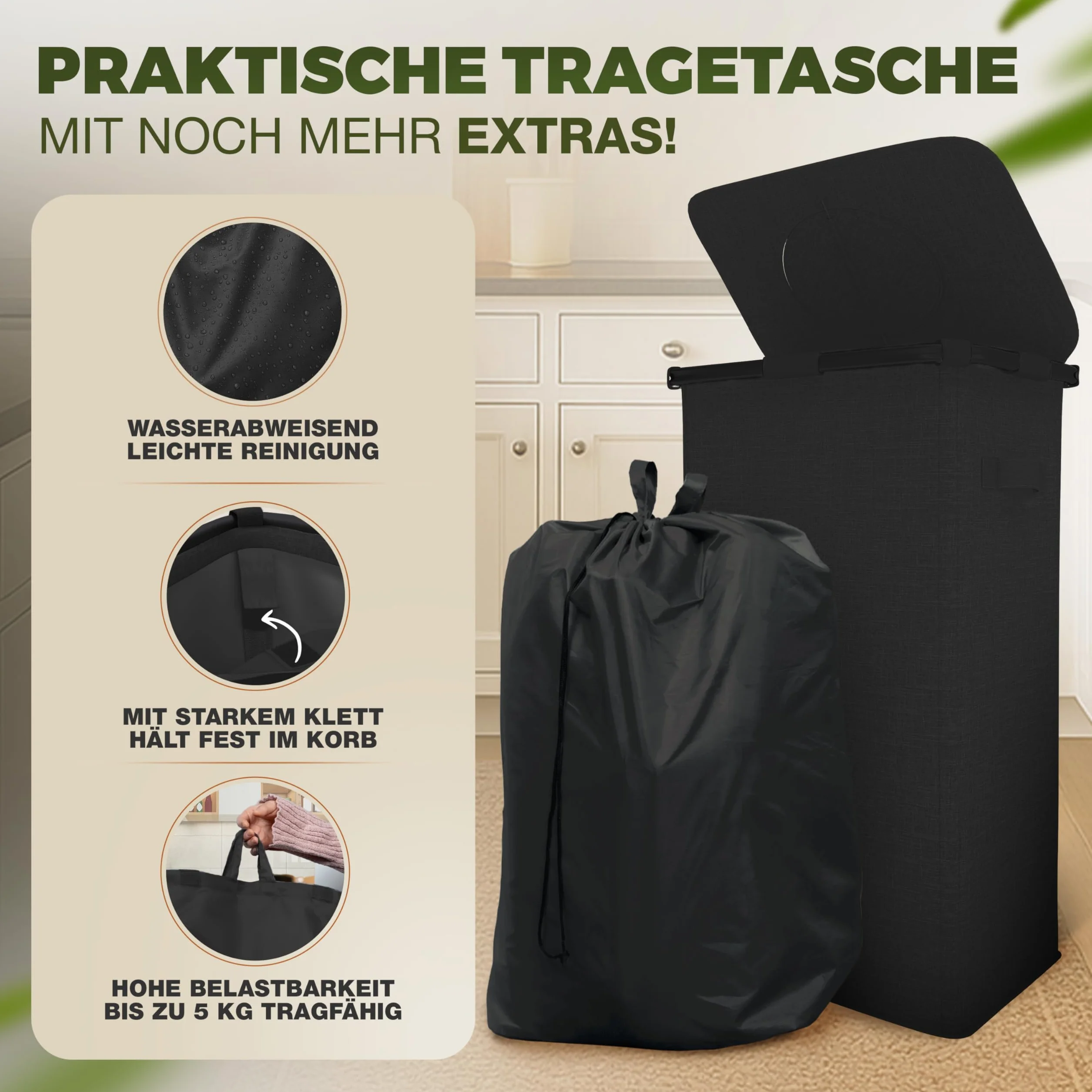 COTTARA® Butelki z kaucją, pojemnik kolekcjonerski z torbą do przenoszenia, drzwi z tyłu i obrotową pokrywką na butelkach z kaucją, idealny pojemnik na zastaw, pojemnik na butelki puste pojemniki