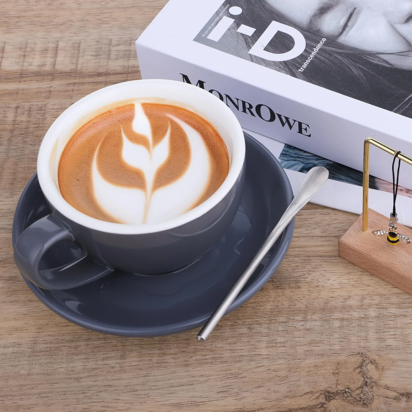 Tucnoeu Zestaw 6 łyżeczek do kawy ze stali nierdzewnej mini do espresso
