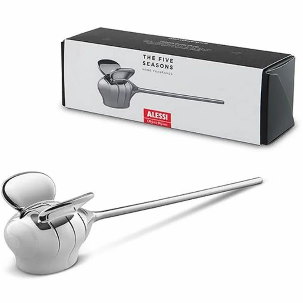 Alessi The Five Seasons Gasidło do Świec Srebrny 3.5 x 14.5 x 3.5 cm
