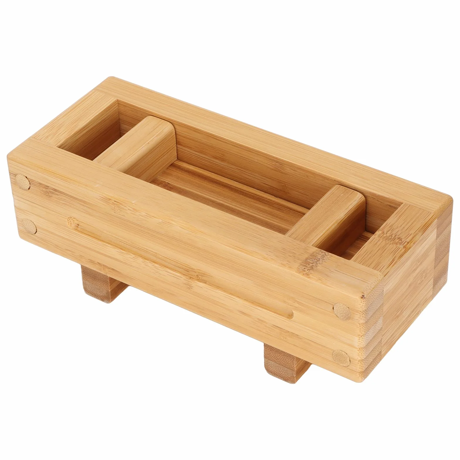 Drewniana Prasa do Sushi, Prostokątna Prasa do Sushi Japoński Sushi Nigiri Forma do Robienia Sushi DIY Zestaw do Robienia Sushi z Drewna Przenośne Pudełko na Ryż Oshizushi