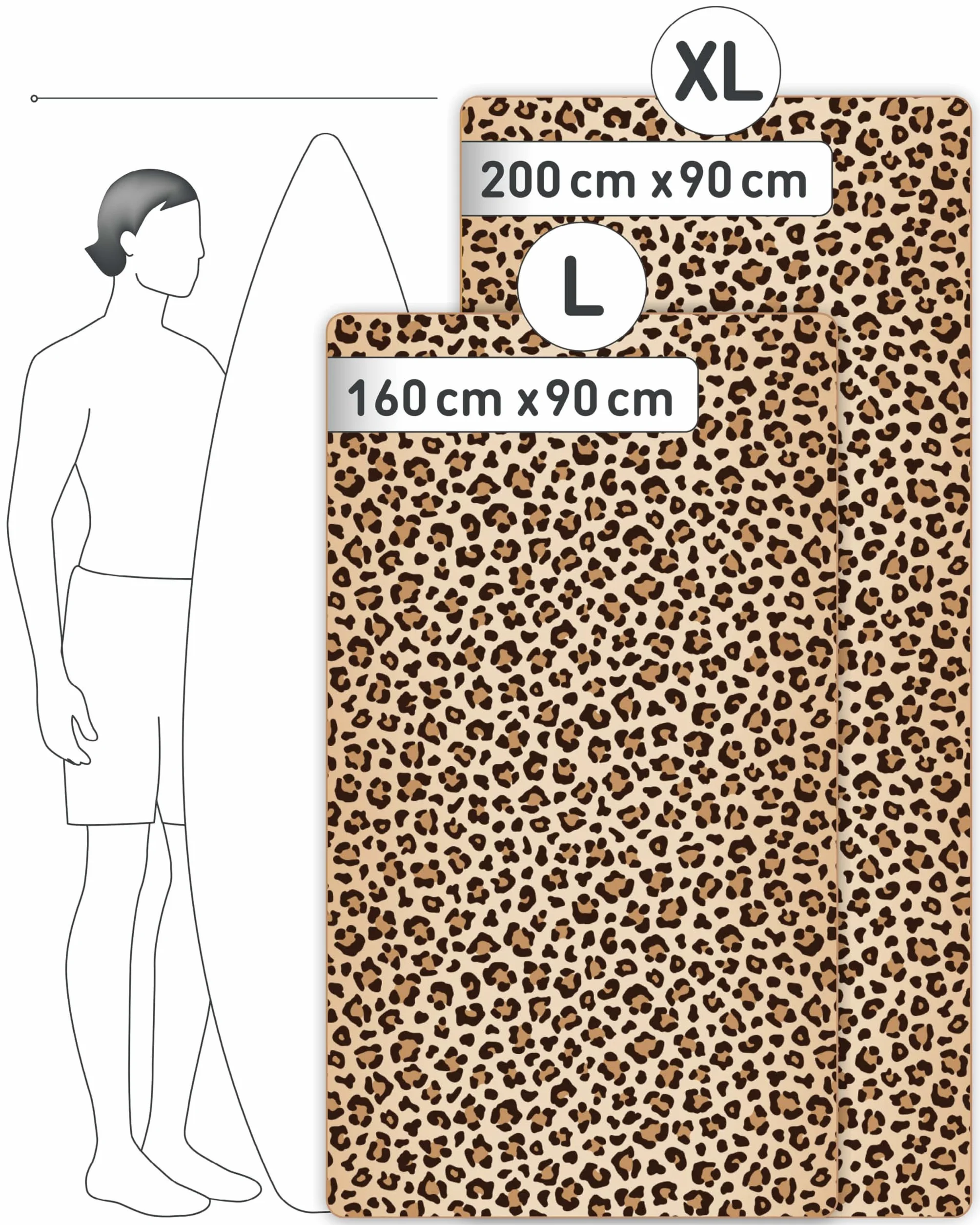 Fit-Flip Ręcznik plażowy XXL z mikrofibry 200x90cm