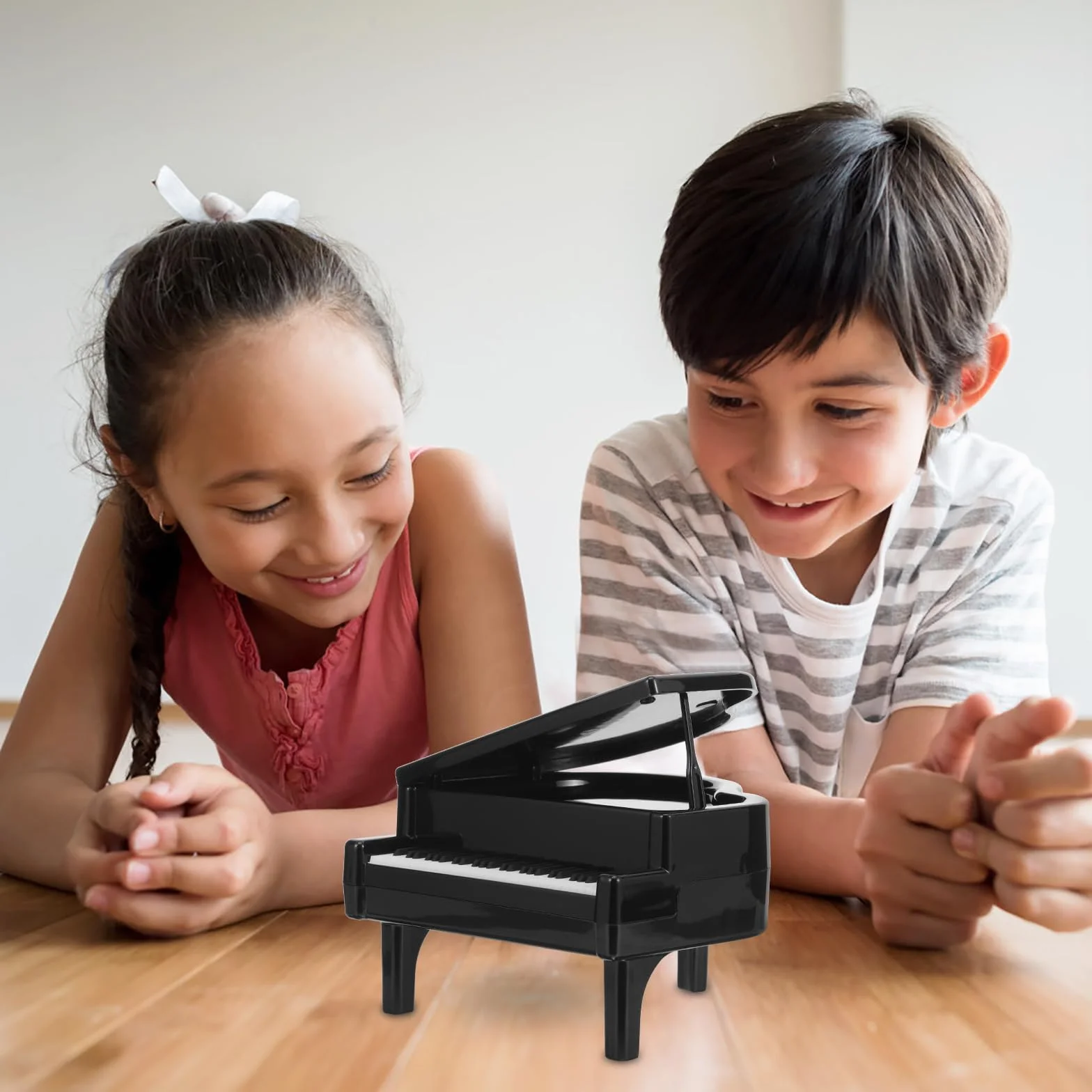 Plastikowa skarbonka fortepianowa figurka na pieniądze pudełko do przechowywania monet instrument muzyczny
