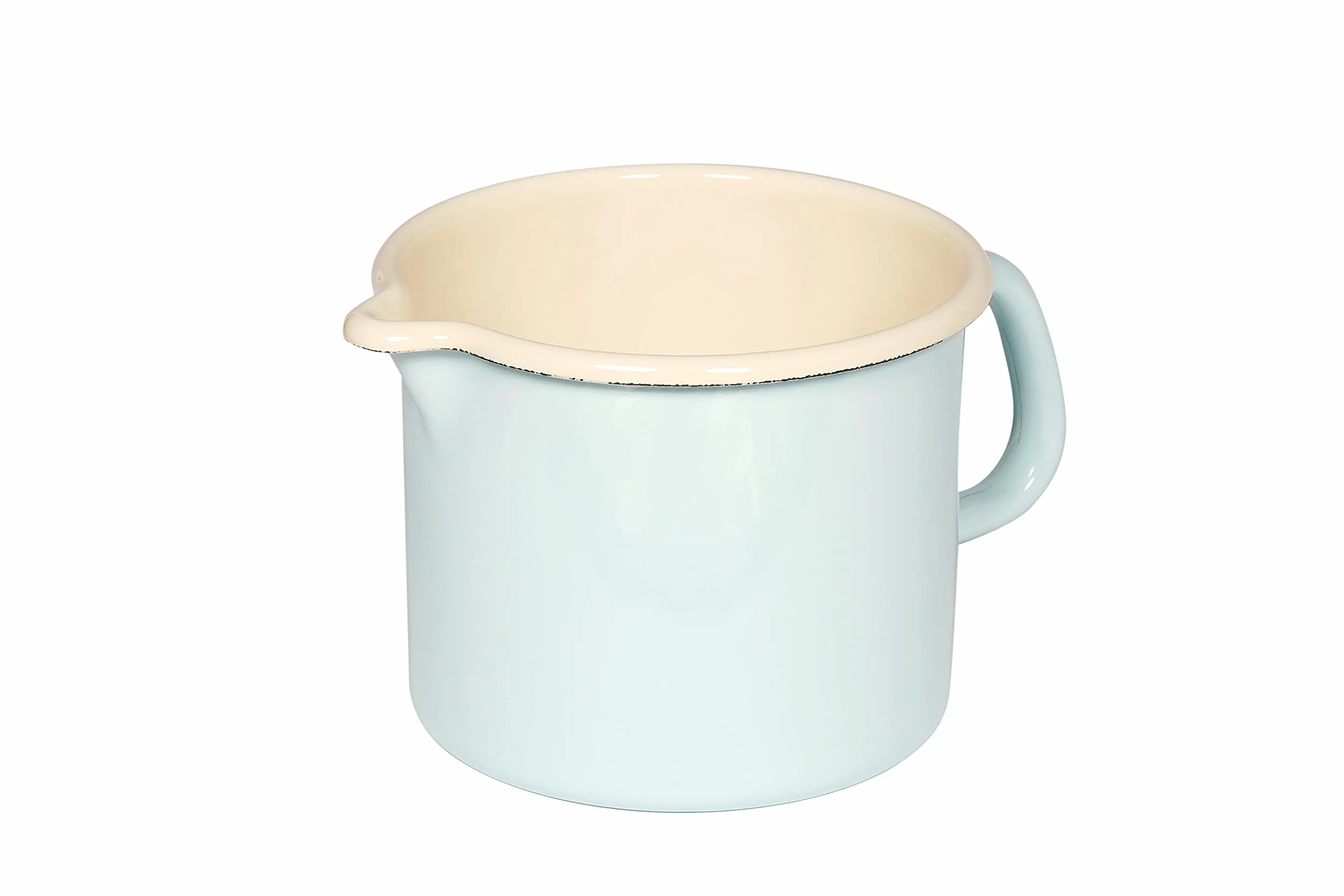 Riess kubek niekapek emaliowany 14 cm 1,7 l turkusowy