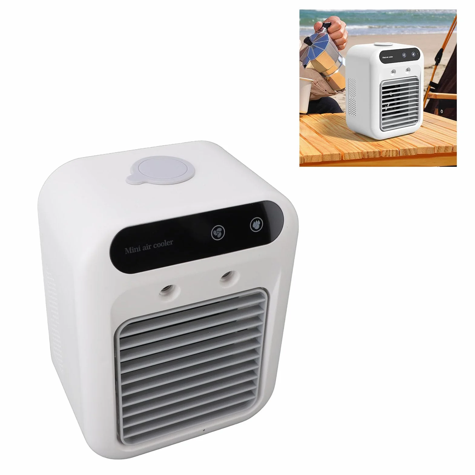 Przenośny Mini Klimatyzator 500ml, Mobilna Lodówka do Biura i Domu