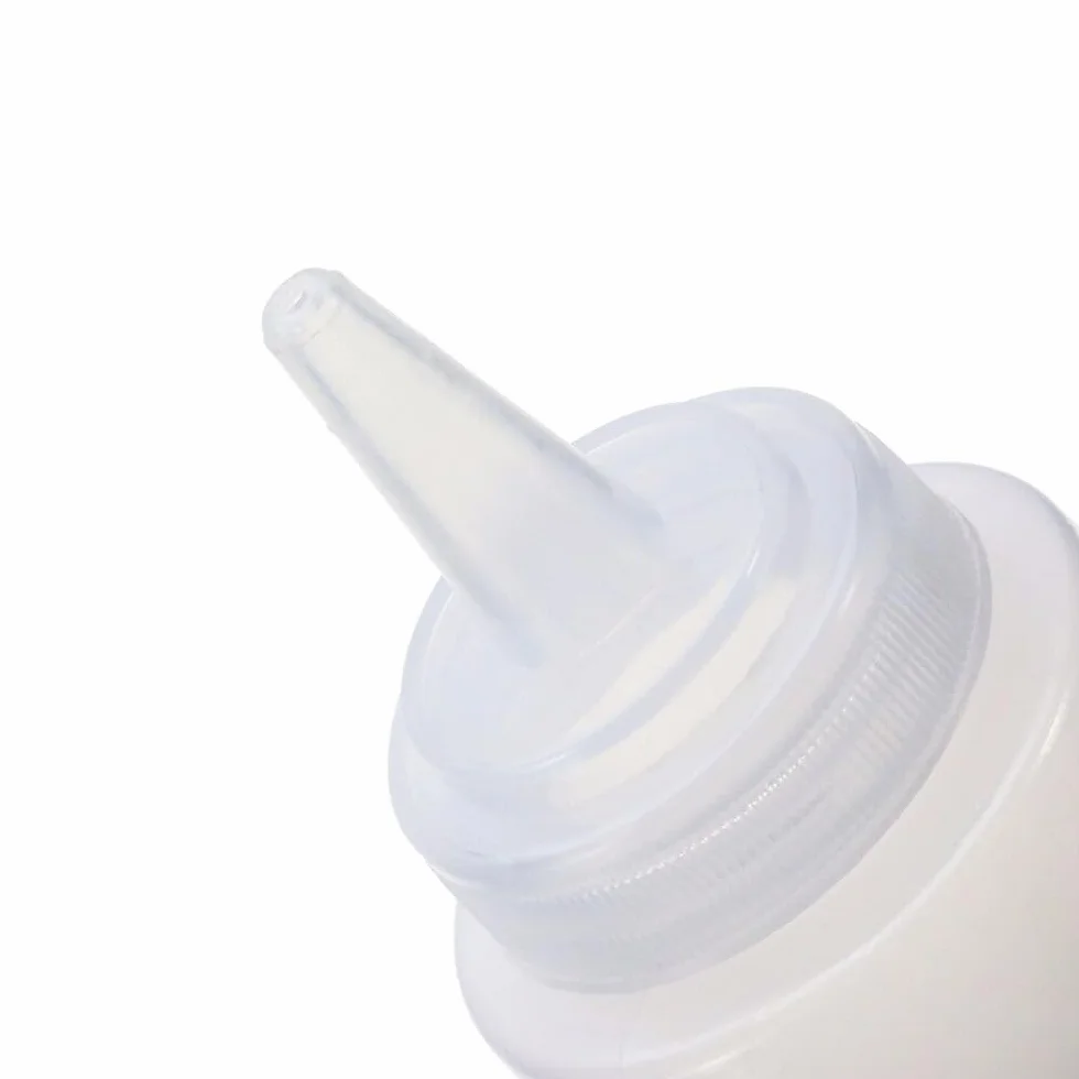3-pak białych plastikowych butelek do wyciskania 237 ml butelek do wyciskania przypraw wielofunkcyjna butelka z tryskaniem do keczupu, oleju, dżemu, grilla, sosu, grillowania, rękodzieła, dozowników