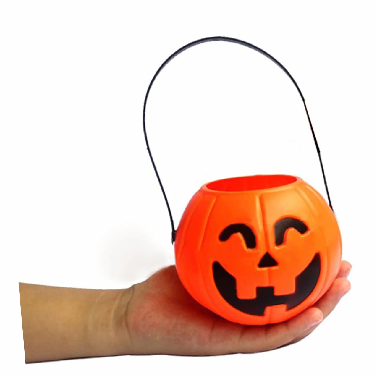 Halloween Dynia Cukierkowe Wiaderko 5 Sztuk Trójkątne Oczy Plastikowe