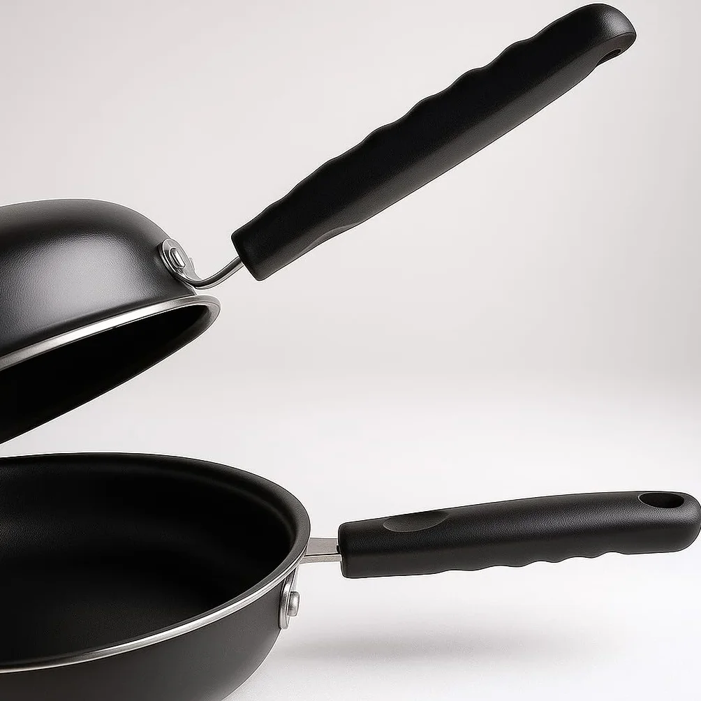 Podwójna Patelnia Tortilla Flipping 24 cm Czarna
