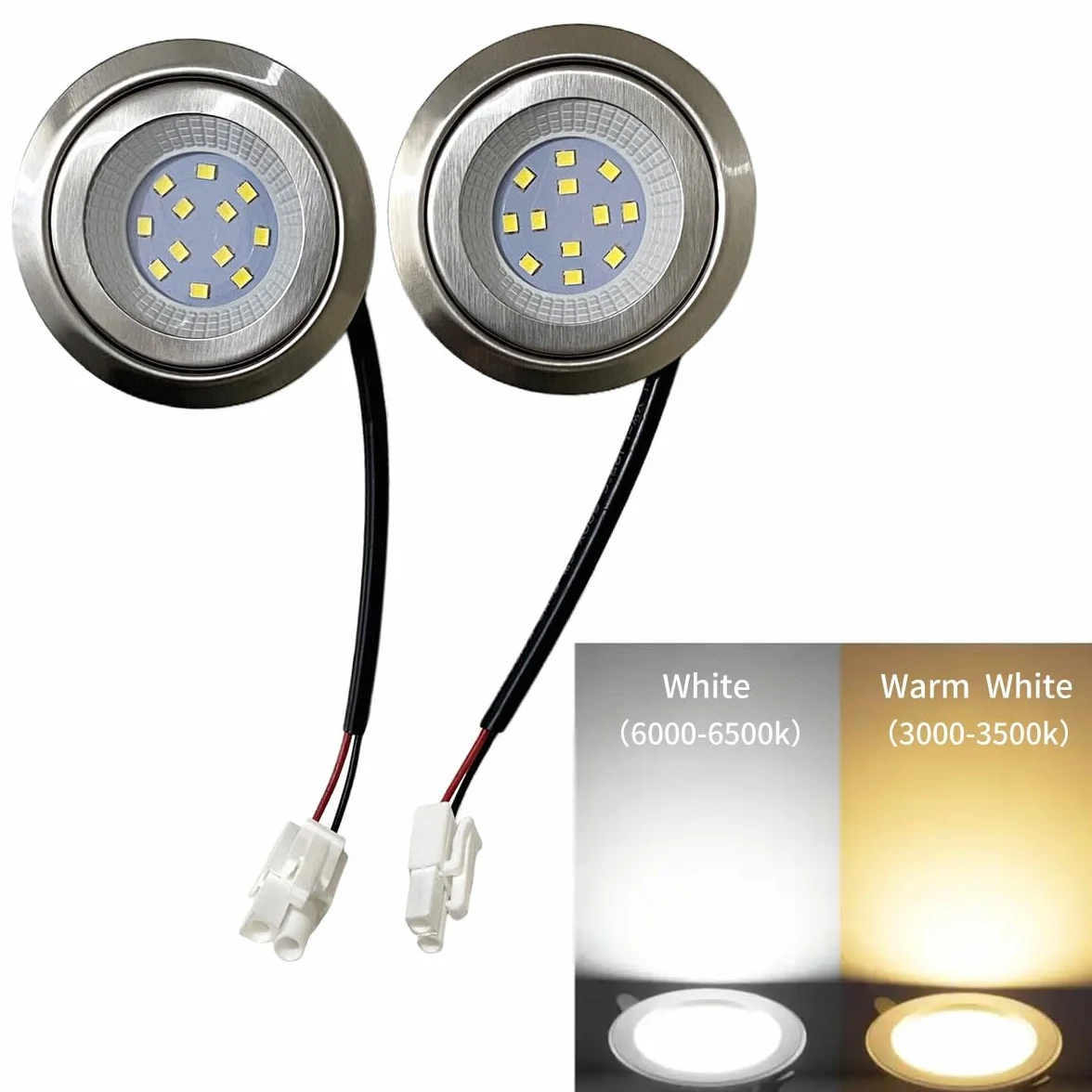 LED kuchenka kuchenna okap kuchenny 55-60mm lampa wentylatora oddymiającego 20W odpowiednik halogenowy DC 12V 220V 1.5W