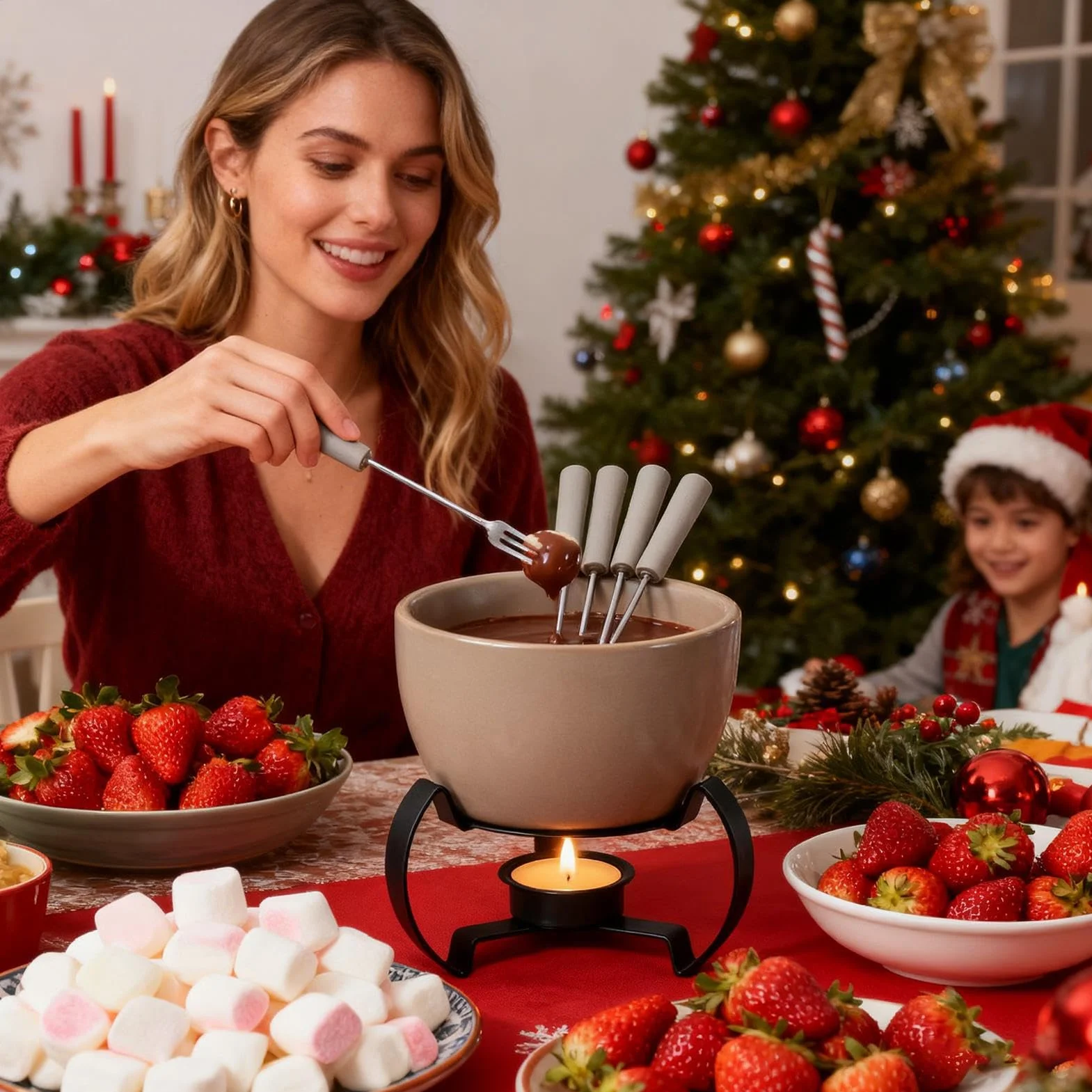 Kubek do fondue Ceramiczny, 450 ml, nadaje się do mycia w zmywarce, słodki kubek do fondue do topienia sera, masła, deseru, kremu, domu, kuchni, biura, na imprezę, kemping, piknik, urodziny, Boże