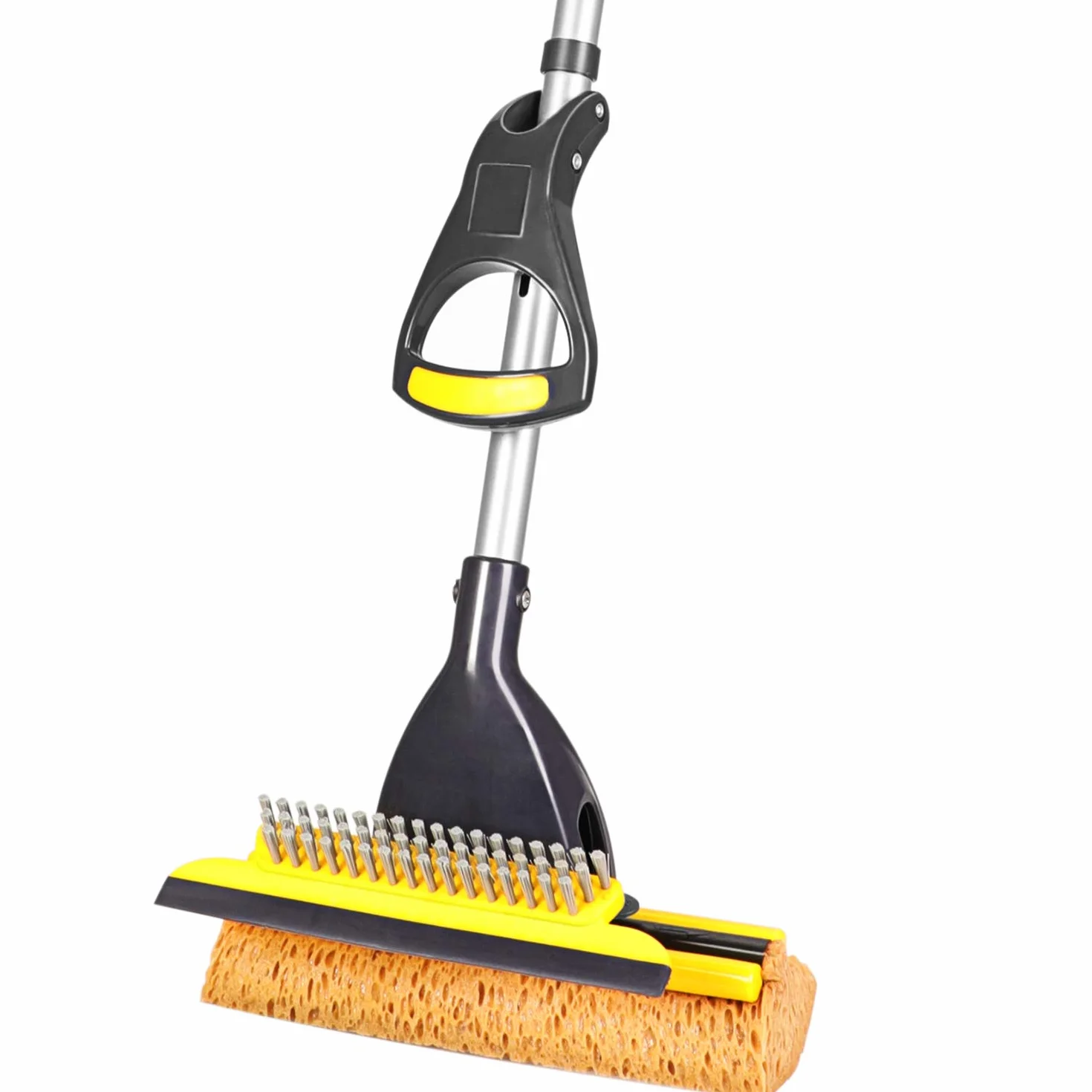 Yocada Mop gąbkowy 100-130 cm z raklą i wysuwanym teleskopowym uchwytem
