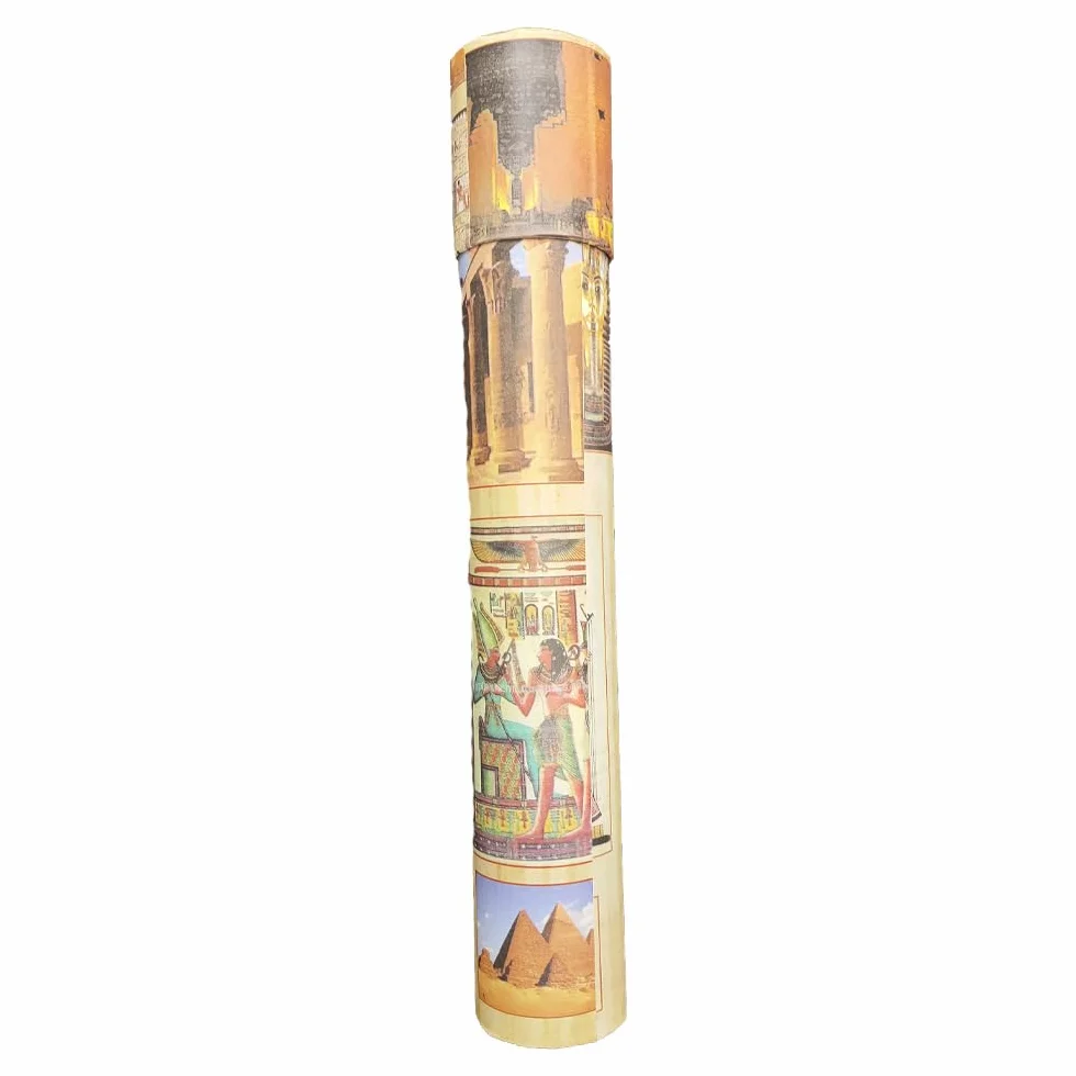 Horus Artesanía de Egipto Papirus egipski Twoje imię i horoskop w hieroglifie na oryginalnym papirusie ręcznie i pomalowanym w Egipcie