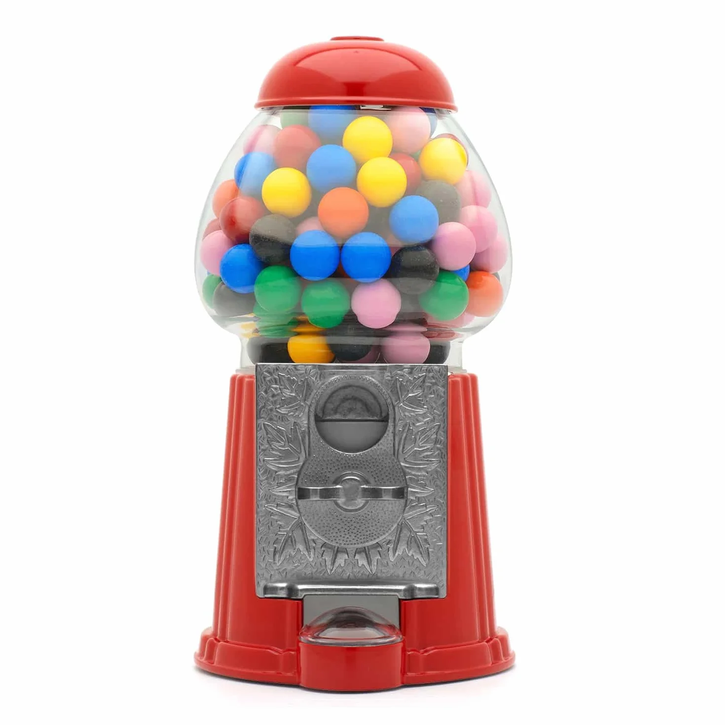 CKB LTD Gumball maszyna retro dozownik słodyczy do przechowywania skarbonka skarbonka na monety oszczędność wys. 23 cm czerwony (mały rozmiar 23 x 12,5 x 11,5 cm)