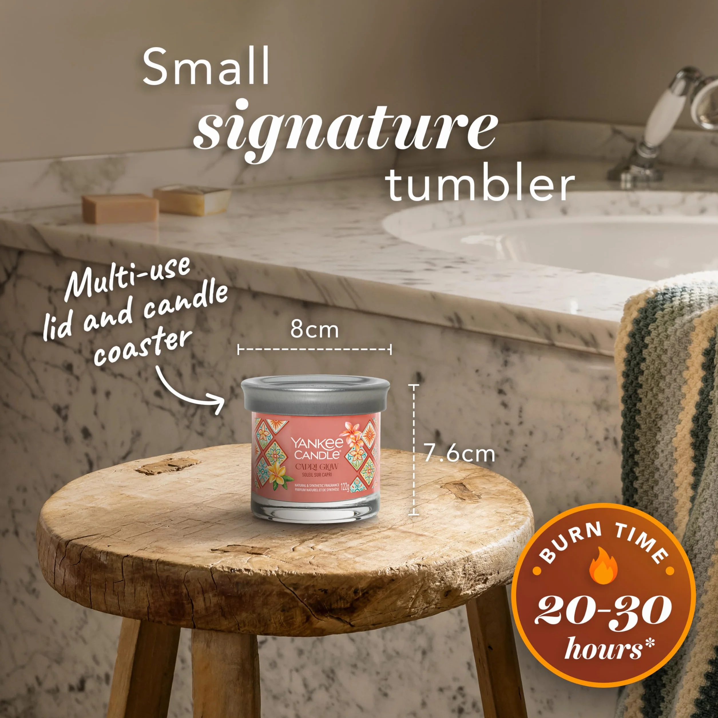 Yankee Candle Zestaw upominkowy świec zapachowych, mała świeca wotywna, kolekcja Hello Italy, 4 sztuki