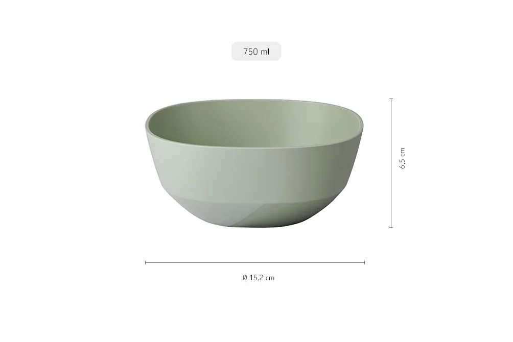 Mepal Miska do Serwowania Silueta, Nadaje Sie do Zmywarki i Kuchenki Mikrofalowej, Salaterka, do Tapas, Zastawa Stołowa, 750 Ml, Czarny (Nordic Black)