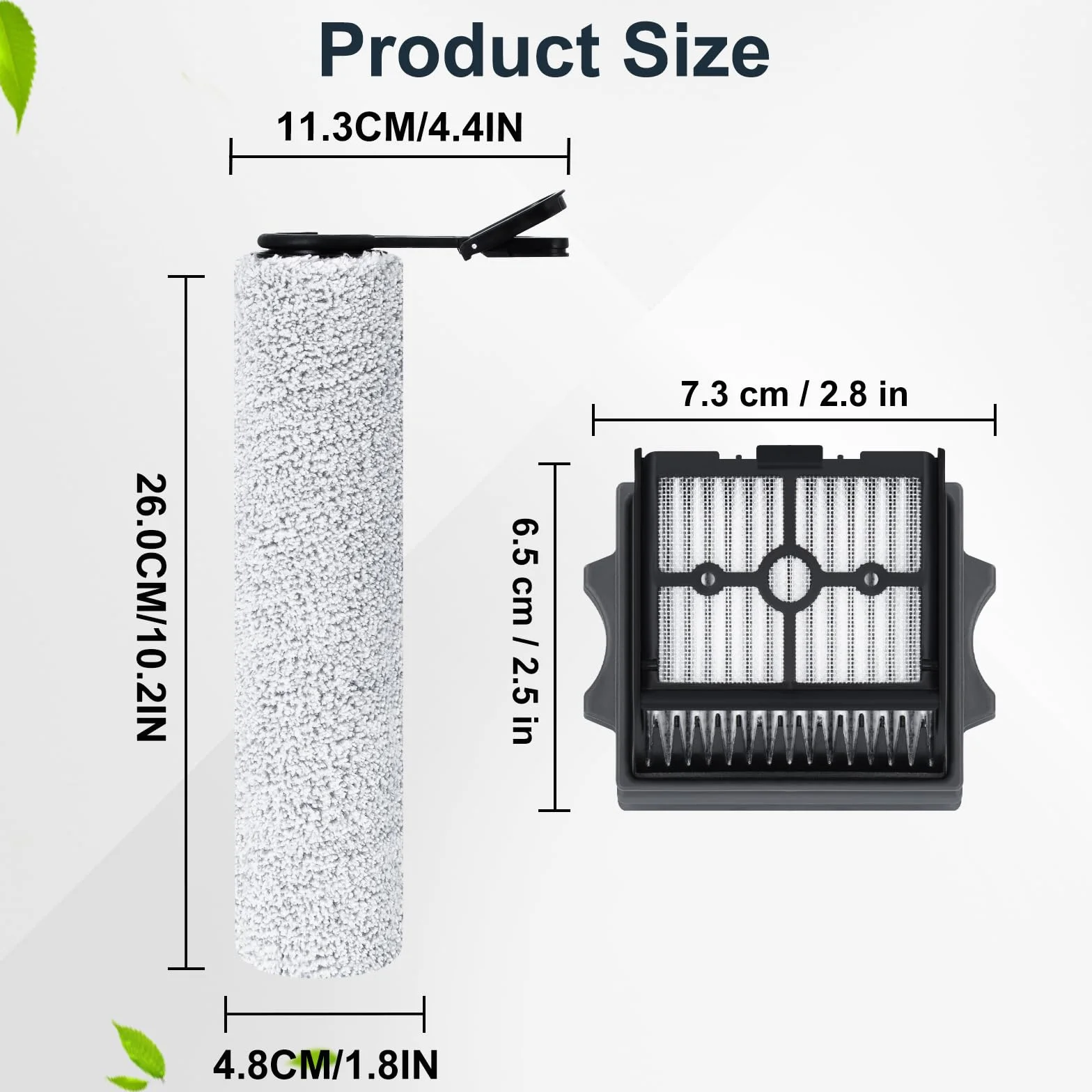 Rolka szczotki filtr części zamienne do odkurzacza Tineco FLOOR ONE Stretch S6/S6/S6 stretch lite/S7 Stretch Ultra/S9 Artist/i6 Stretch / i5 Stretch odkurzacz do czyszczenia na mokro i sucho