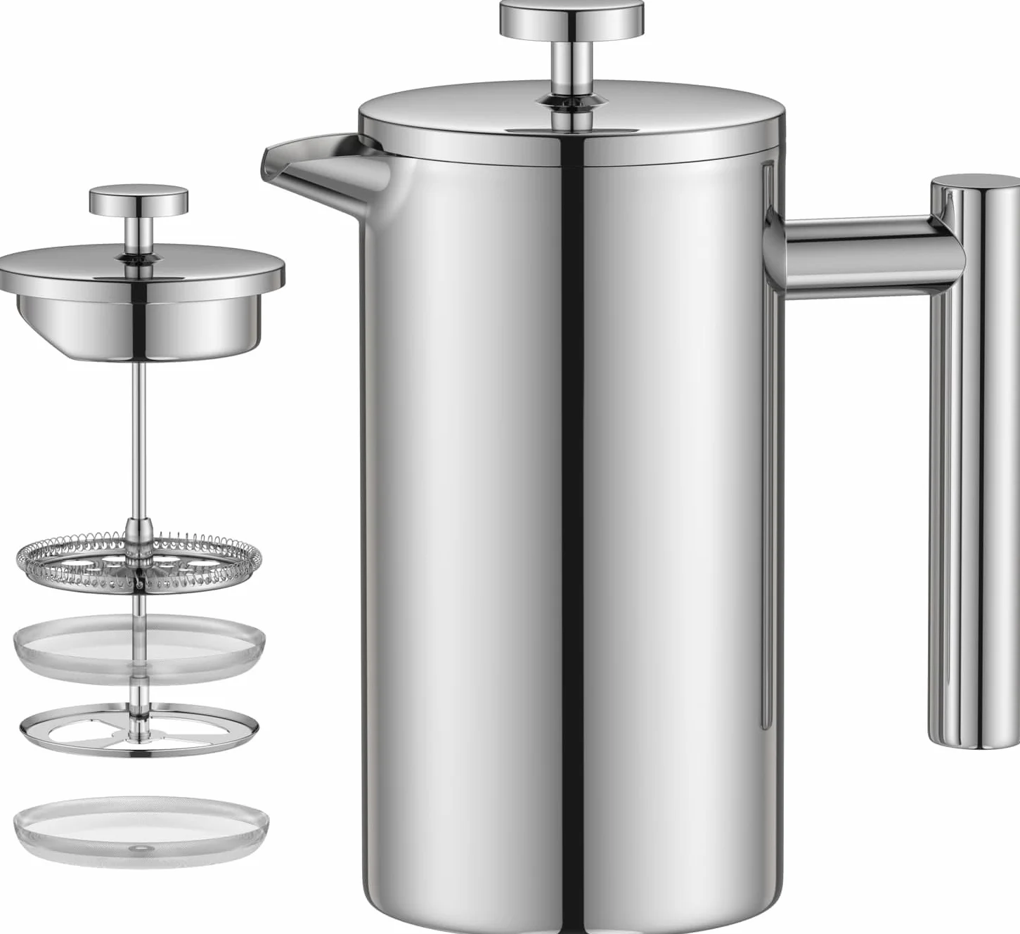French Press do kawy 350 ml ze stali nierdzewnej podwójne ścianki izolowany