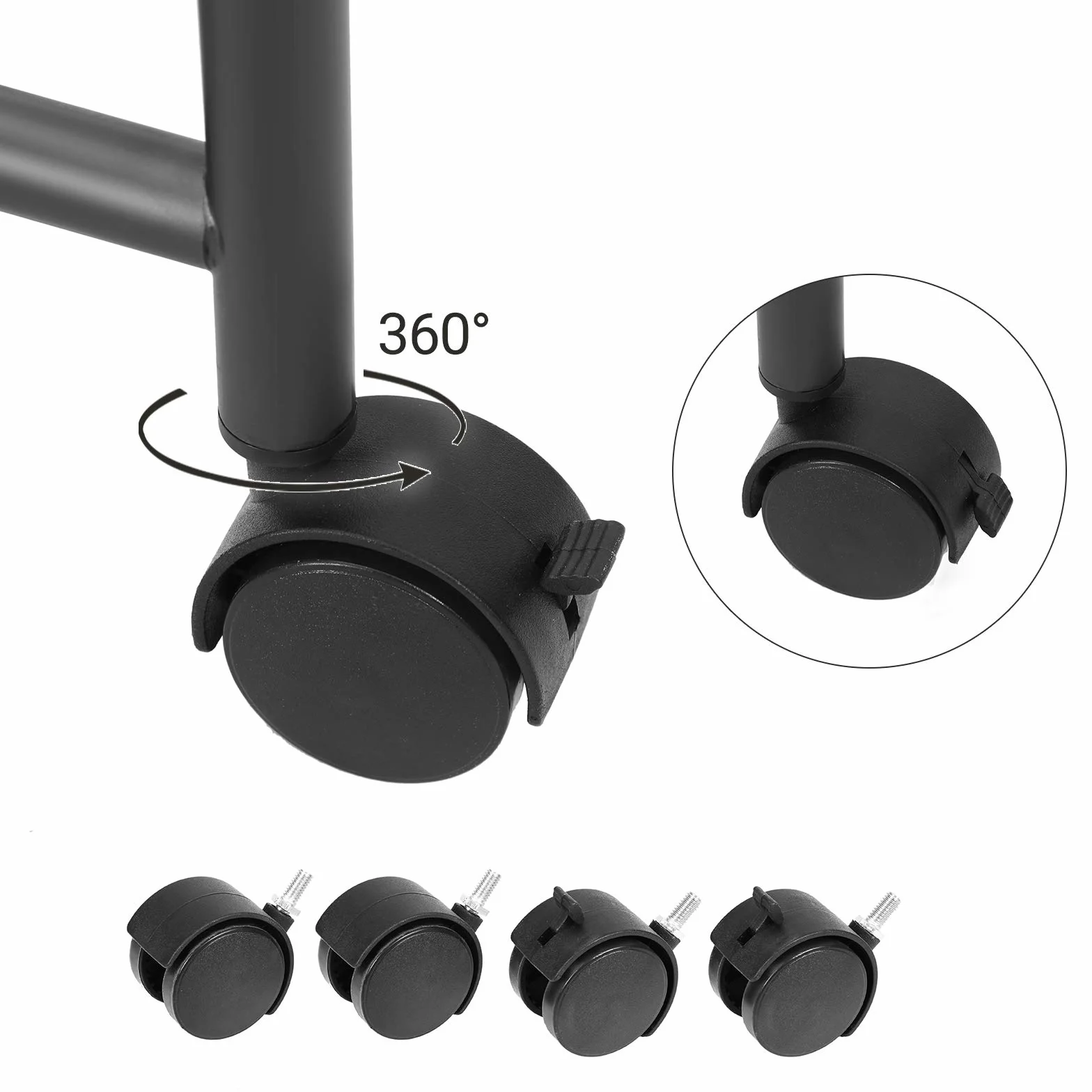 SONGMICS Sortownik prania z rolkami 2 przegródki kosz na pranie wózek 90 l szary LSF002GS