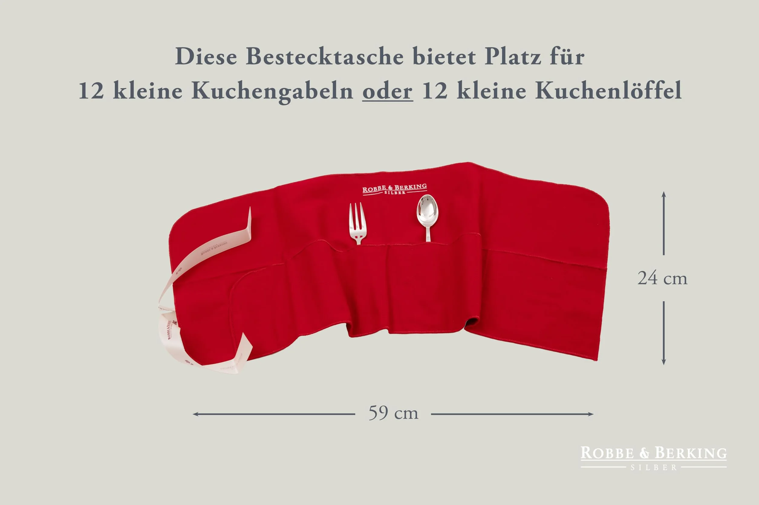 Robbe & Berking Besteck case 12 Kaffeelöffel or 12 Kuchengabeln