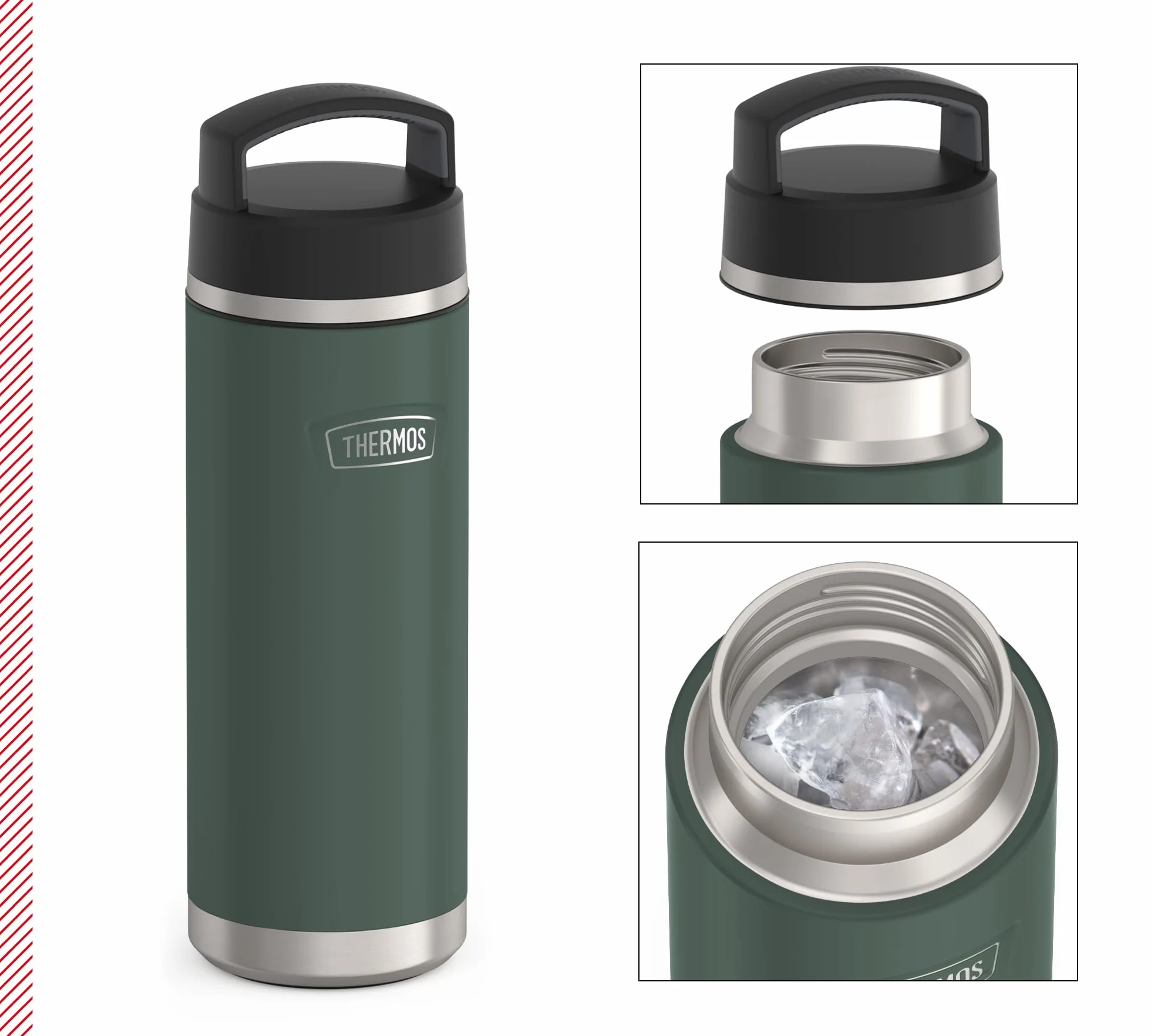 THERMOS ICON BEVERAGE BOTTLE 0,71 l stal nierdzewna 710 ml izolowana butelka na napoje 18 h ciepła 24 h zimna szczelna