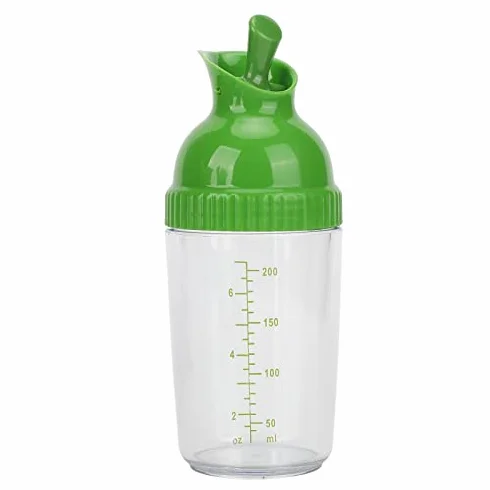 200 Ml Shaker do Sałatek Słoik do Sałatek Szczelny Mikser do Sałatek z Pokrywką do Kuchni(Zielony)