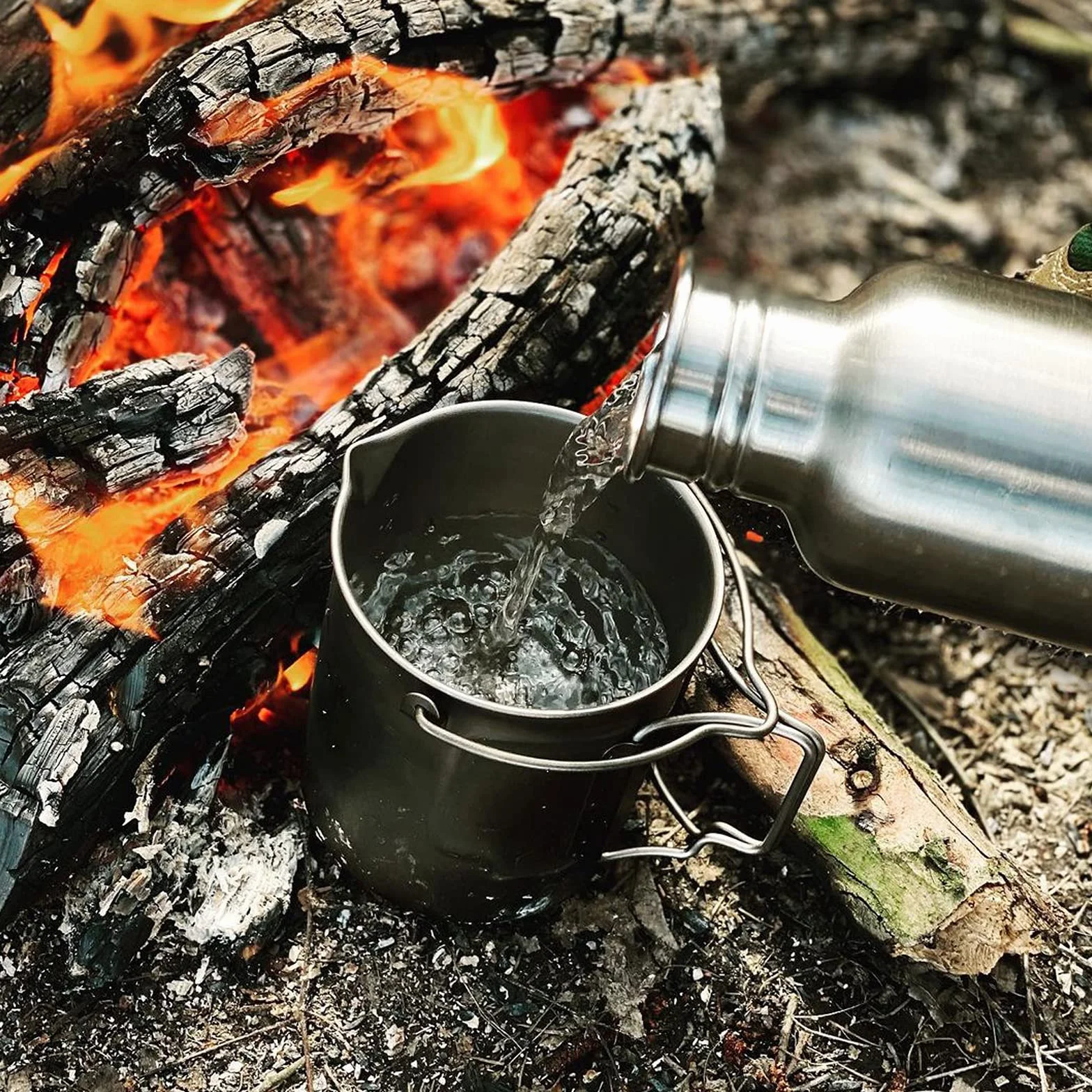 Bestargot Kemping French Press Ekspres do kawy z tłokiem 750 ml, tytanowy ekspres do kawy kempingowej do kawy lub herbaty, ultralekki kubek popote Bivouac, lekki i przenośny 188g