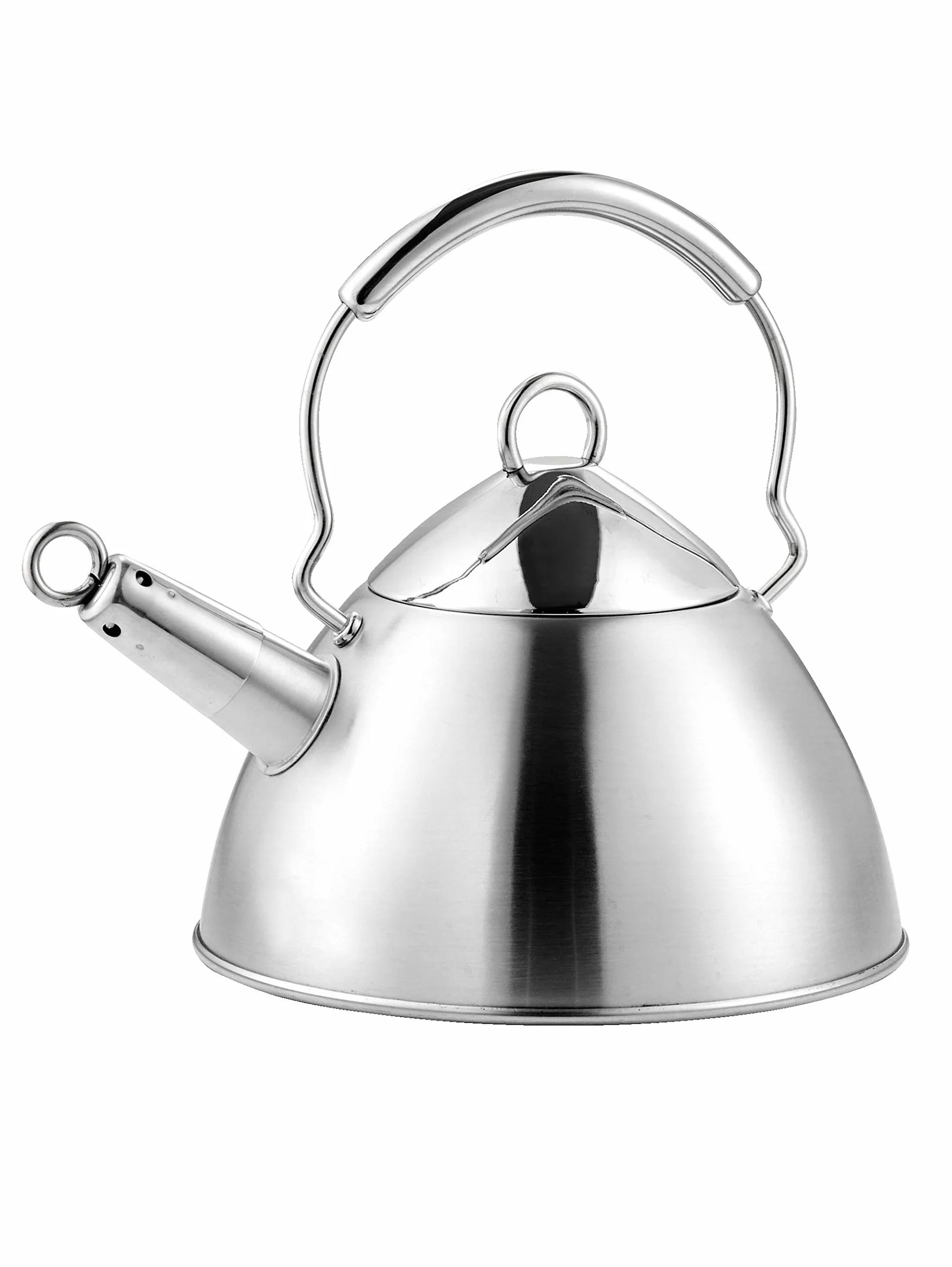 GSW Stahlwaren GmbH Mirage Whistling czajnik elektryczny 20 x 11 cm, 2,5 l, stal nierdzewna, srebrny, 30 x 20 x 11 cm