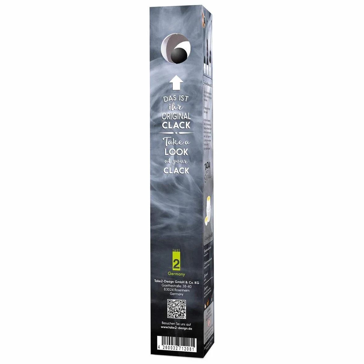 Clack otwieracz do jajek Black Edition, matowy czarny, silikonowa kulka