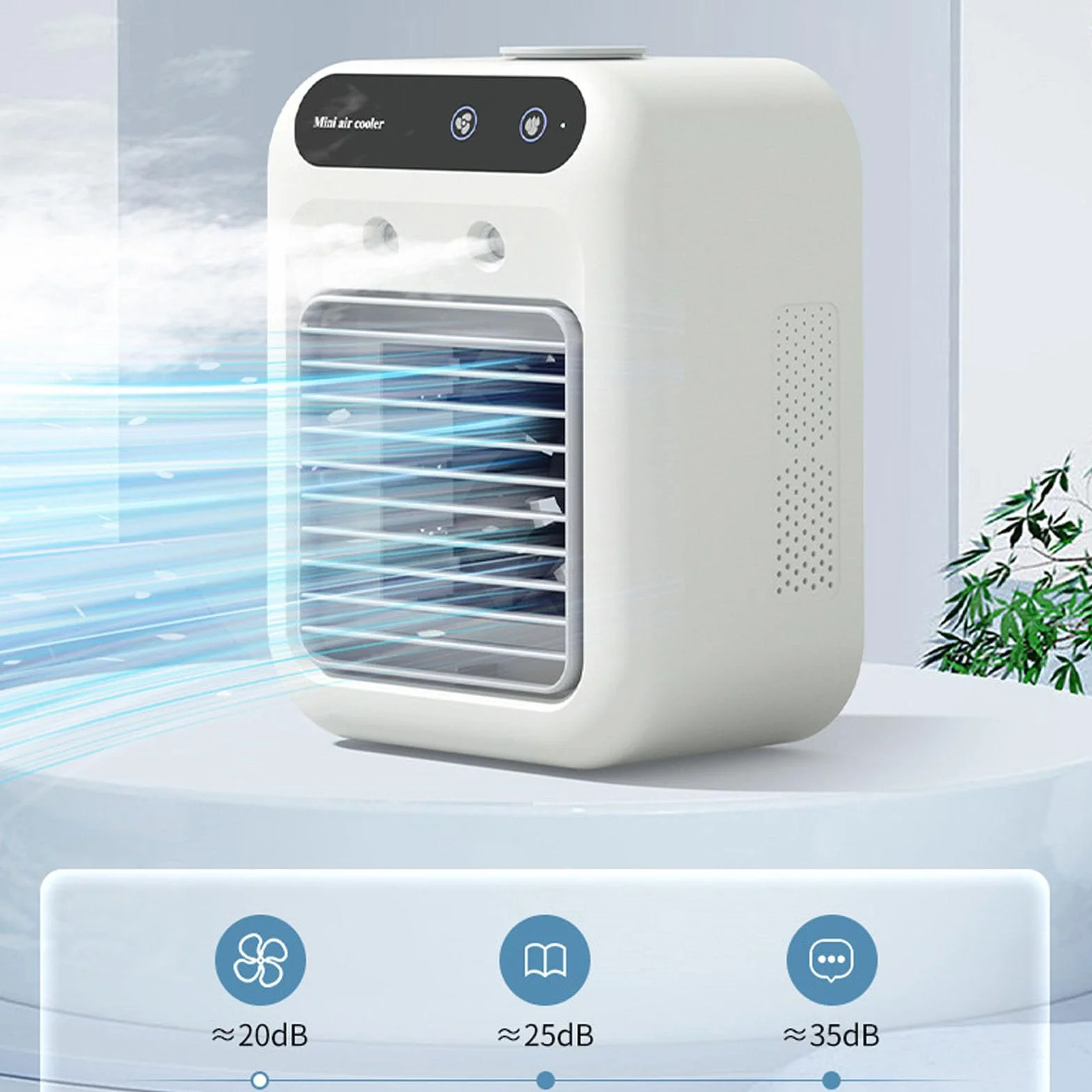 Przenośny Mini Klimatyzator 500ml, Mobilna Lodówka do Biura i Domu