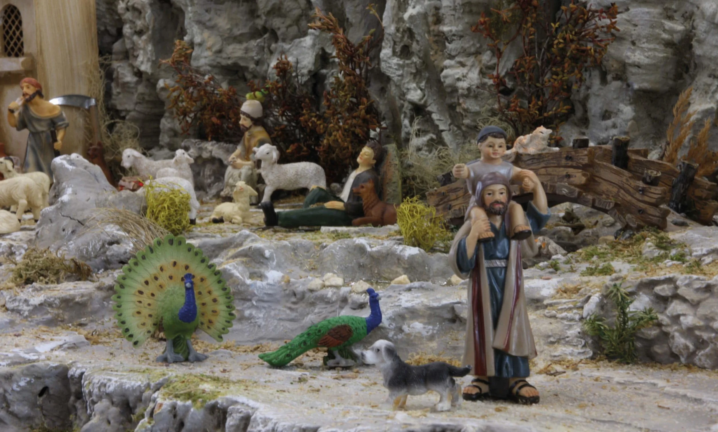 FADEDA figurki do szopki 7 cm ręcznie malowane bożonarodzeniowa dekoracja stołowa