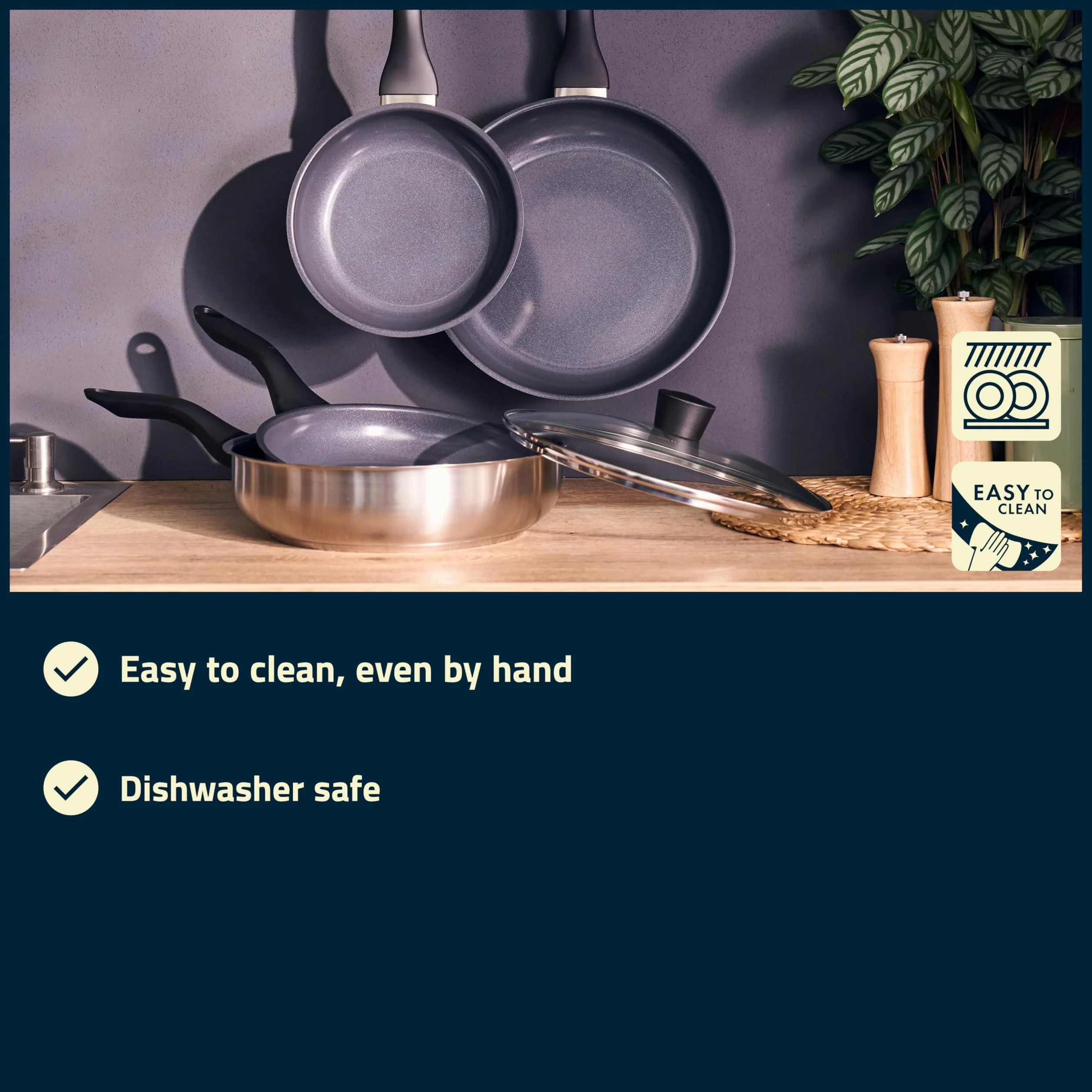 HENCKELS by ZWILLING Stream patelnia 20 cm z powłoką ceramiczną do indukcji