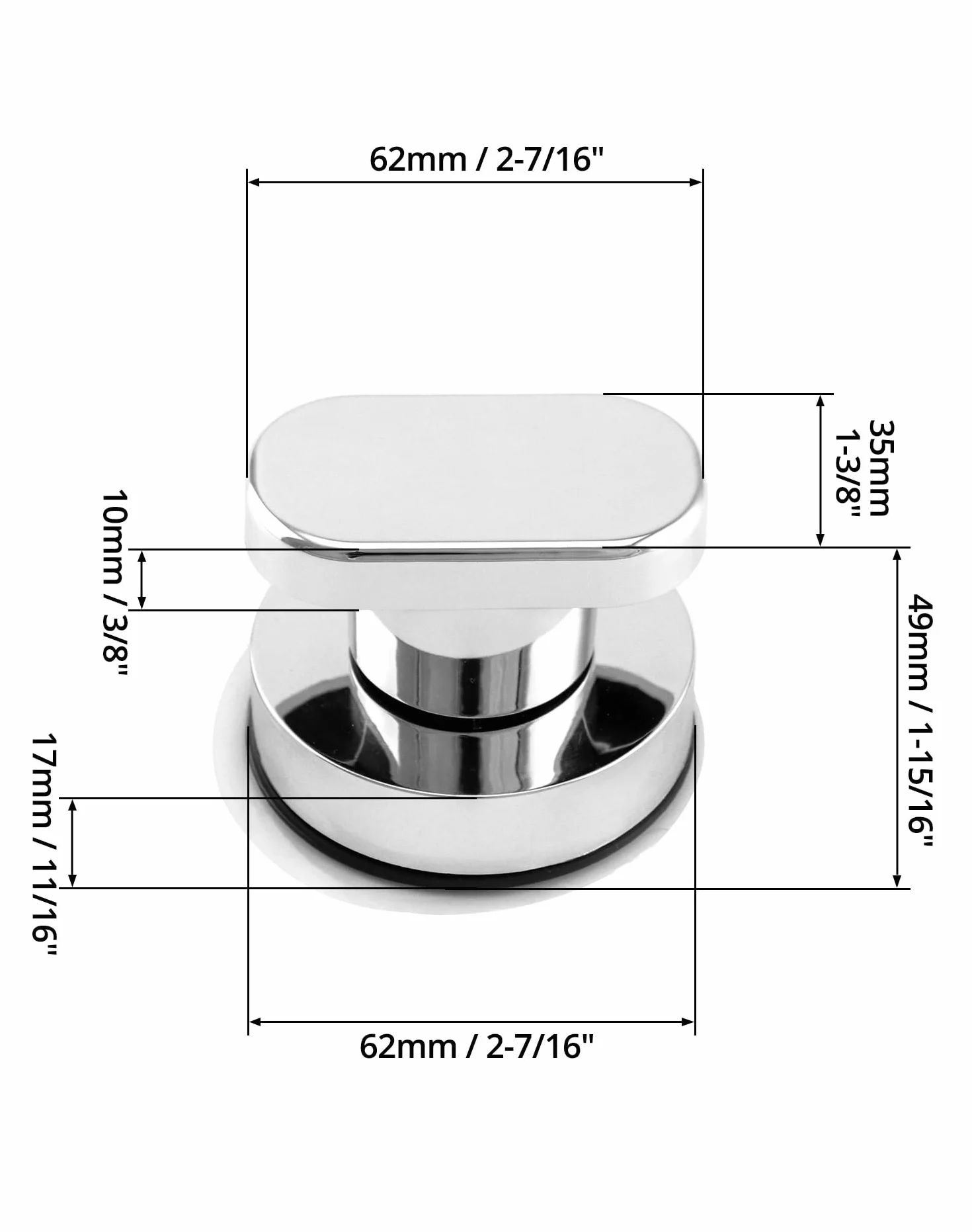 QWORK® 2 Sztuki Mocnych Uchwytów z Przyssawką, Obrotowy Uchwyt Do Ciągnięcia, Bezśladowy i Wielokrotnego Użytku, Do Szuflady, Drzwi Szafy, Łazienki, Lodówki, Pokrywy Toalety