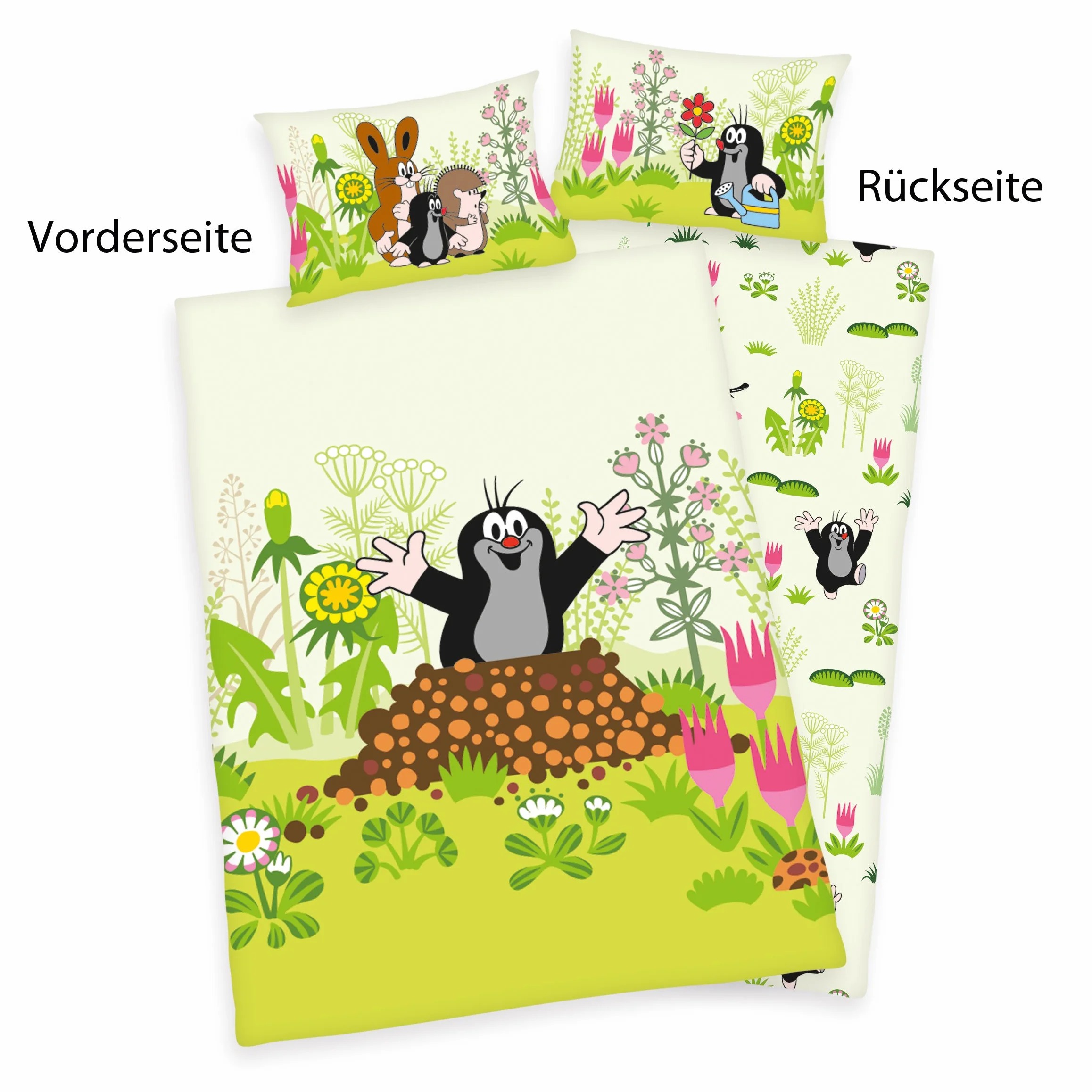 Herding Der Kleine Maulwurf Komplet Pościeli Bawełna Renforcé 100x135 cm 40x60 cm
