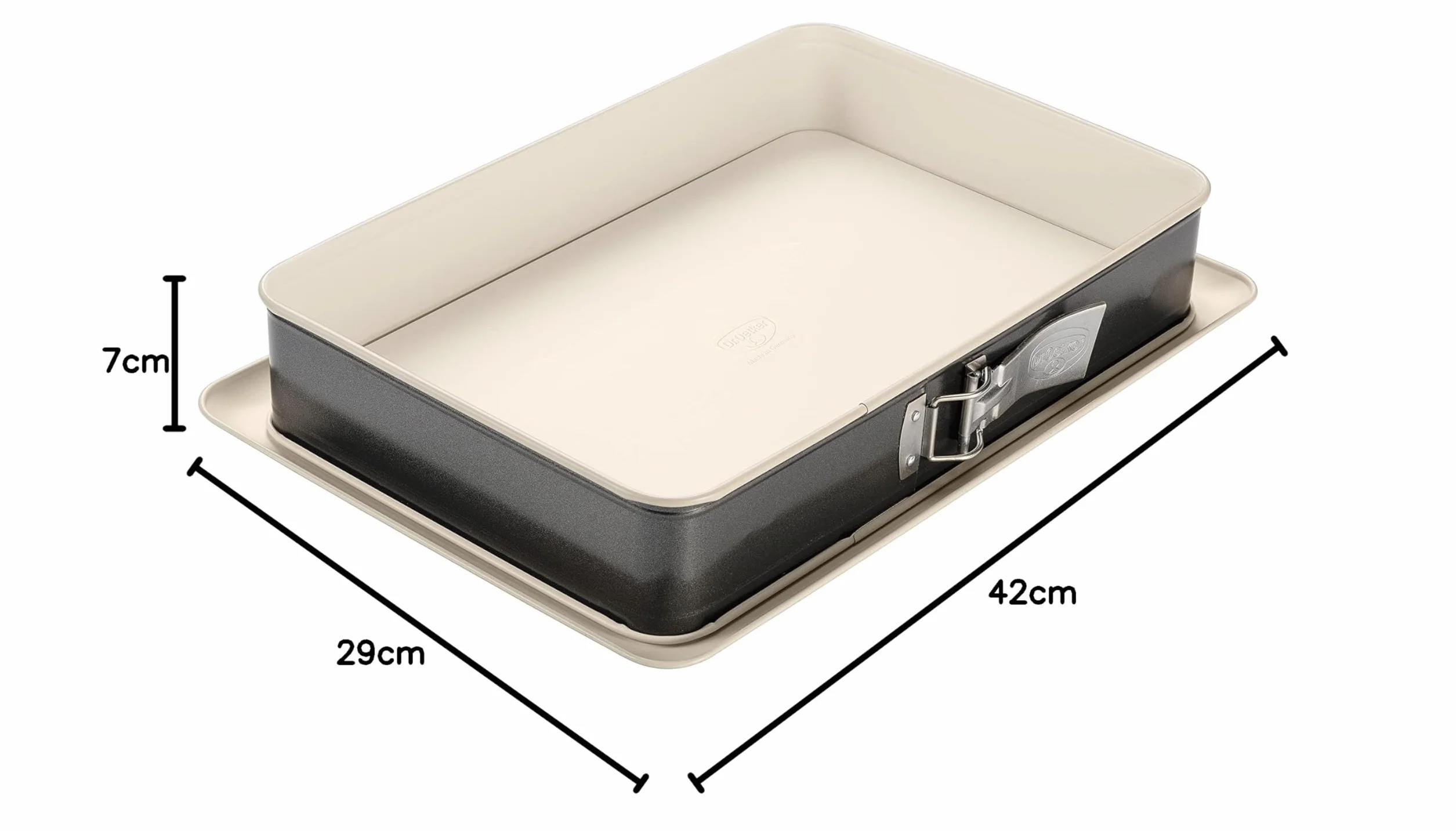 Forma prostokątna z serii Back-Trend Dr. Oetker 38 x 25 cm