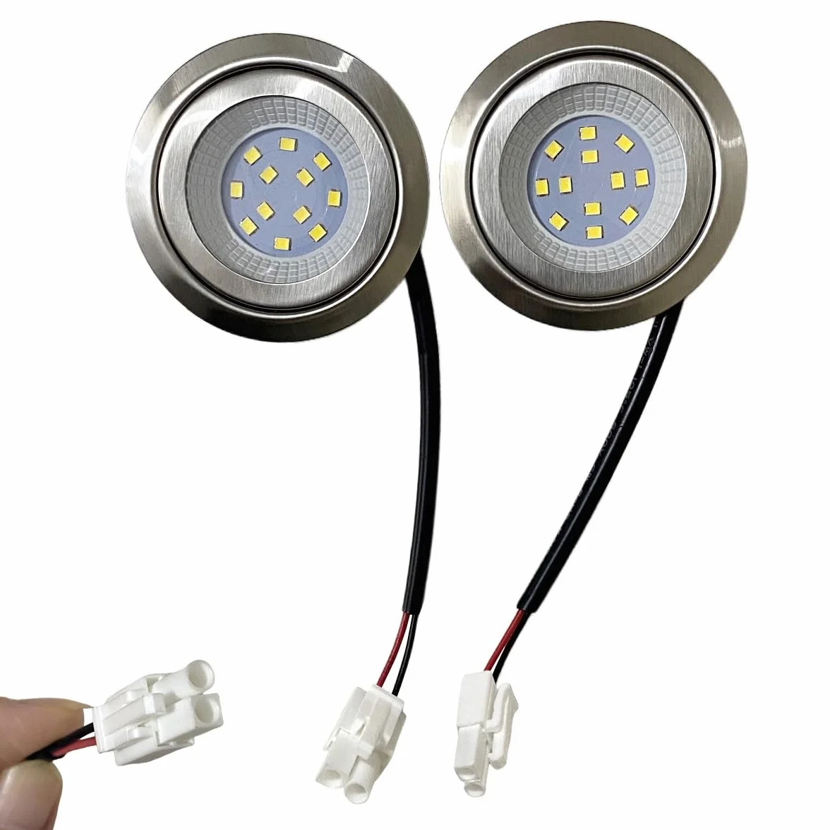 LED kuchenka kuchenna okap kuchenny 55-60mm lampa wentylatora oddymiającego 20W odpowiednik halogenowy DC 12V 220V 1.5W
