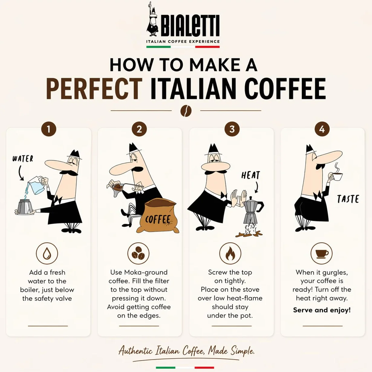 Bialetti Zaparzacz do Kawy, Czarny/Srebrny, 1 l