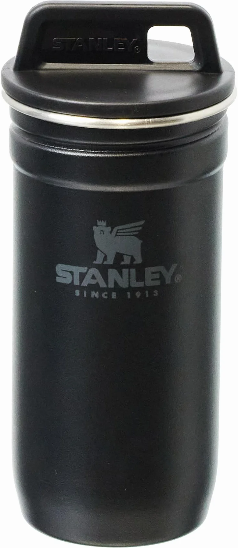 Stanley 1913 Adventure Nesting Shot Glass Set 0.59ML Matte Black - Kieliszki ze Stali Nierdzewnej Bez BPA - System układania ułatwiający pakowanie - Do Mycia w Zmywarce