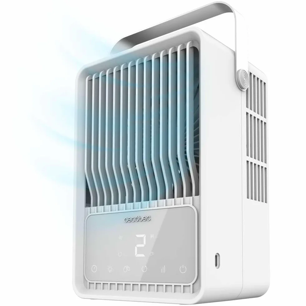 Cecotec EnergySilence 500 DeskChill Inteligentny klimatyzator biurkowy 500 ml sterowanie dotykowe 3 prędkości timer 8-godzinny