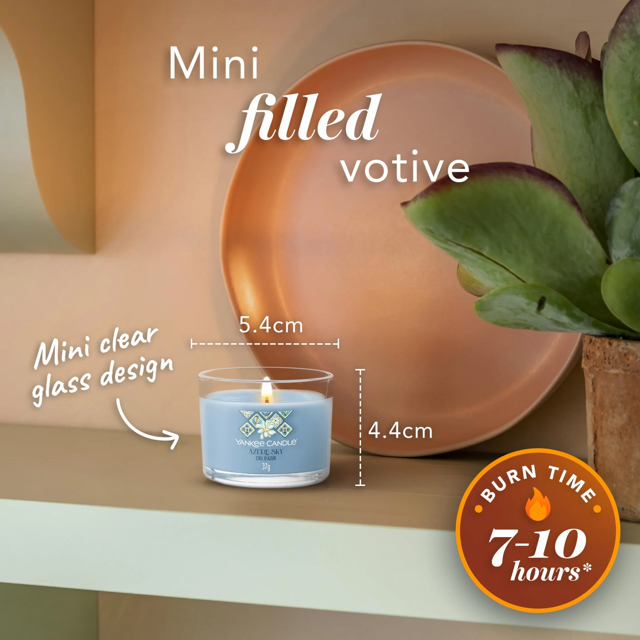 Yankee Candle Zestaw upominkowy świec zapachowych, mała świeca wotywna, kolekcja Hello Italy, 4 sztuki