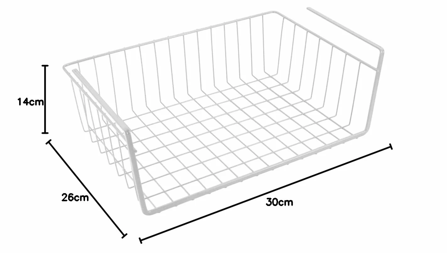 Metaltex Babatex wiszący kosz do przechowywania pod półką 30 cm