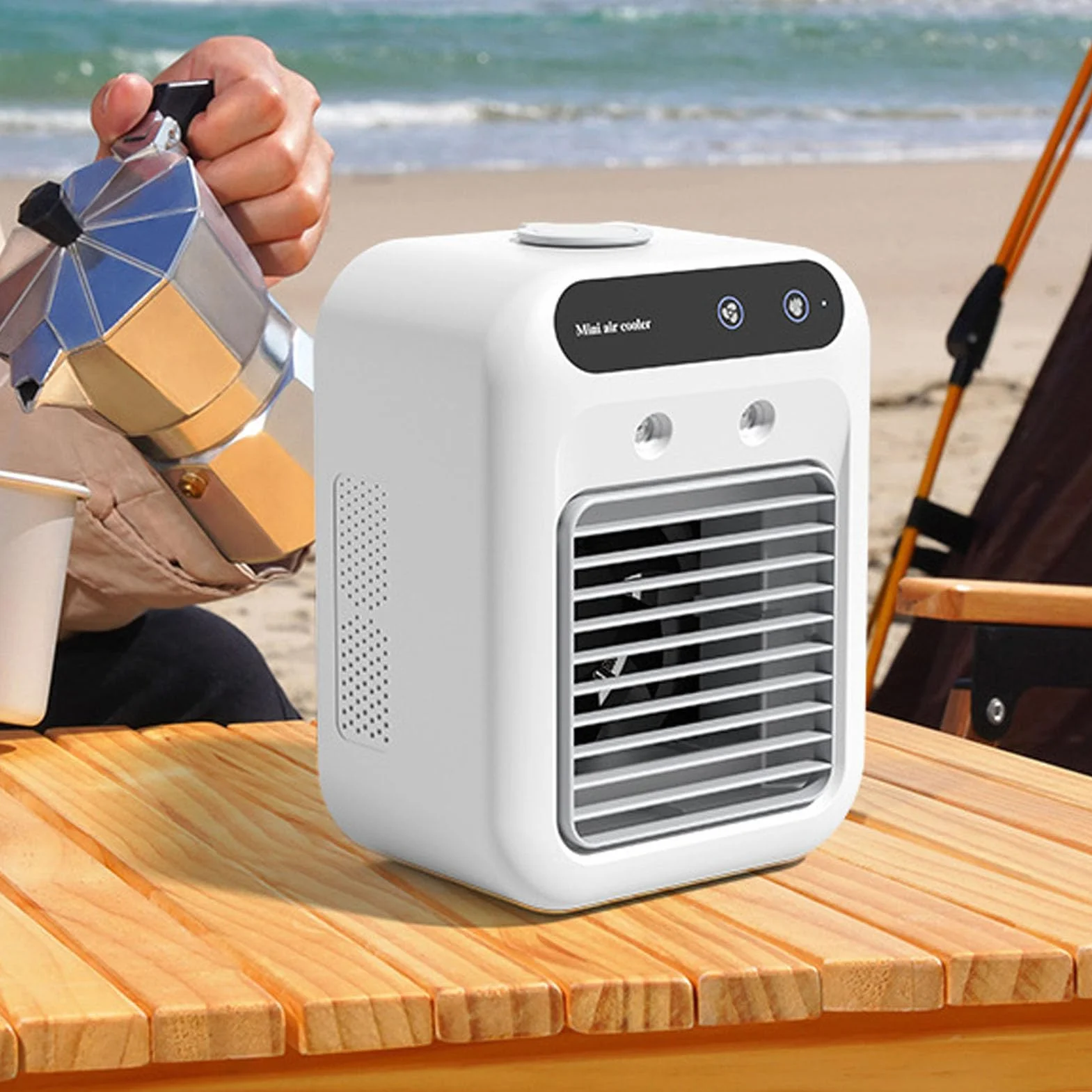 Przenośny Mini Klimatyzator 500ml, Mobilna Lodówka do Biura i Domu