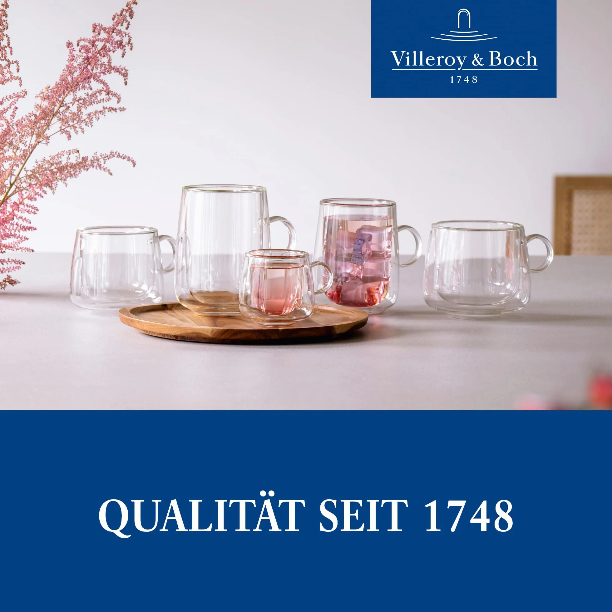 Villeroy & Boch Artesano Hot&Cold Beverages szklanka do latte macchiato zestaw 2 szt 250 ml szkło borokrzemowe zmywarka mikrofala