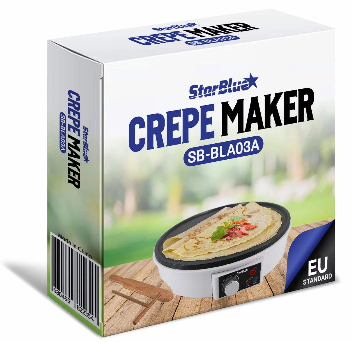 StarBlue Elektryczny Przyrząd Do Naleśników 30,5 cm 1000 W AC 220-240 V