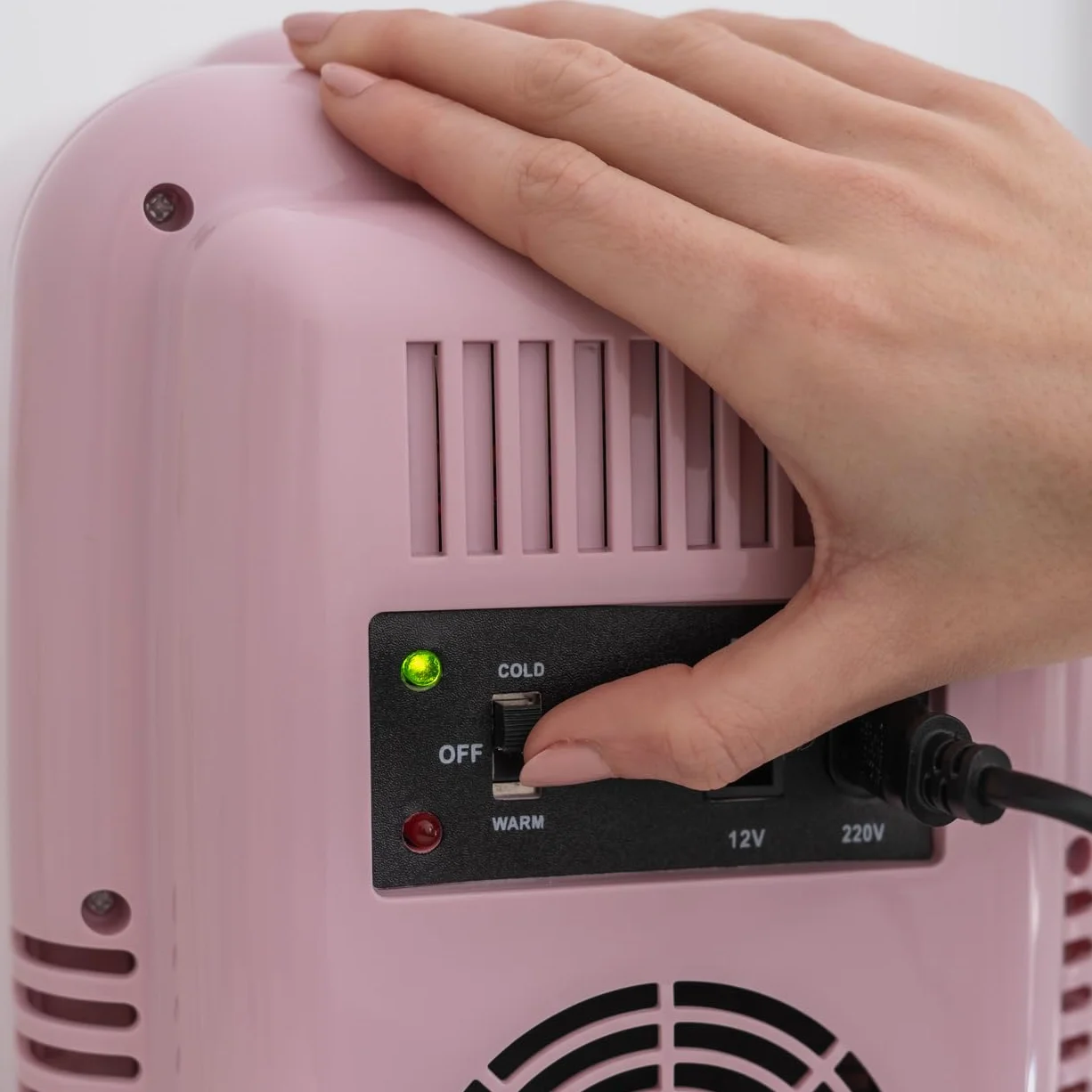 Flamingueo Mini Lodówka 4L - Lodówka Kosmetyczna 12V/220V, Funkcja Gorąca i Zimna