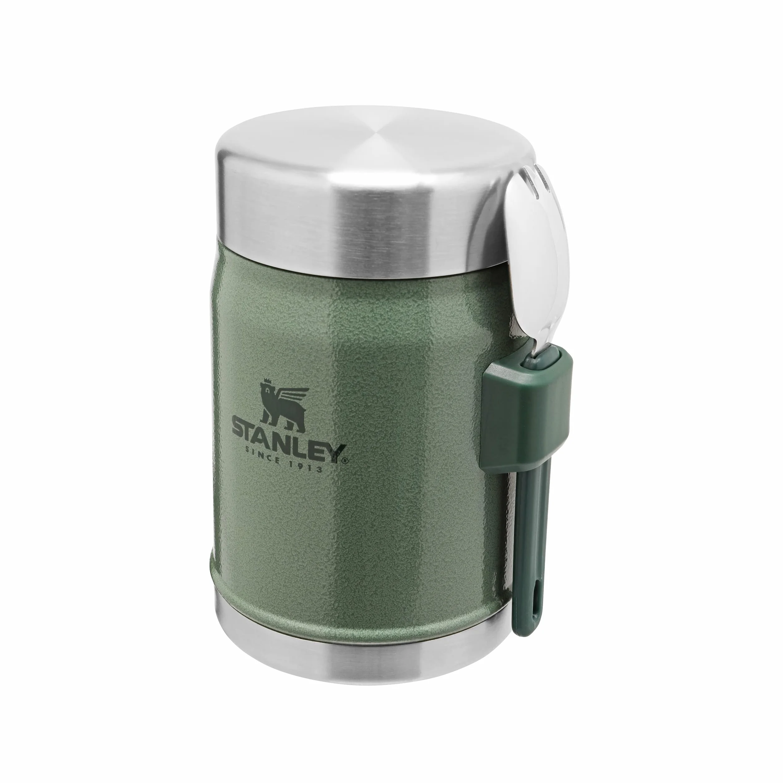 Stanley 1913 Classic Legendary Food Jar 0.4L with spork - Termos do żywności ze Stali Nierdzewnej Bez BPA - Utrzymuje zimno lub ciepło przez 7 godzin - Do Mycia w Zmywarce