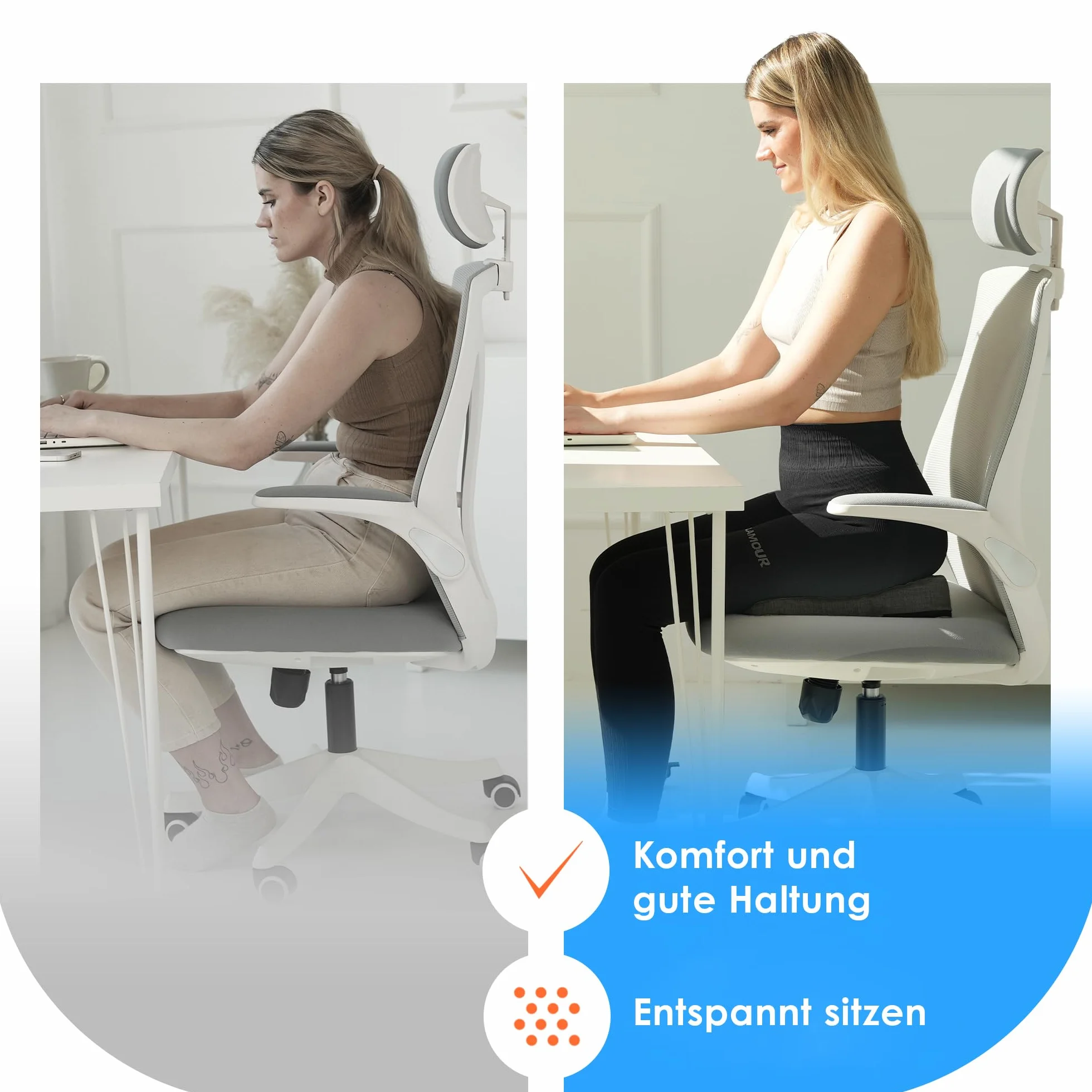 Ergonomiczna poduszka klinowa do samochodu piankowa stabilna wymiarowo