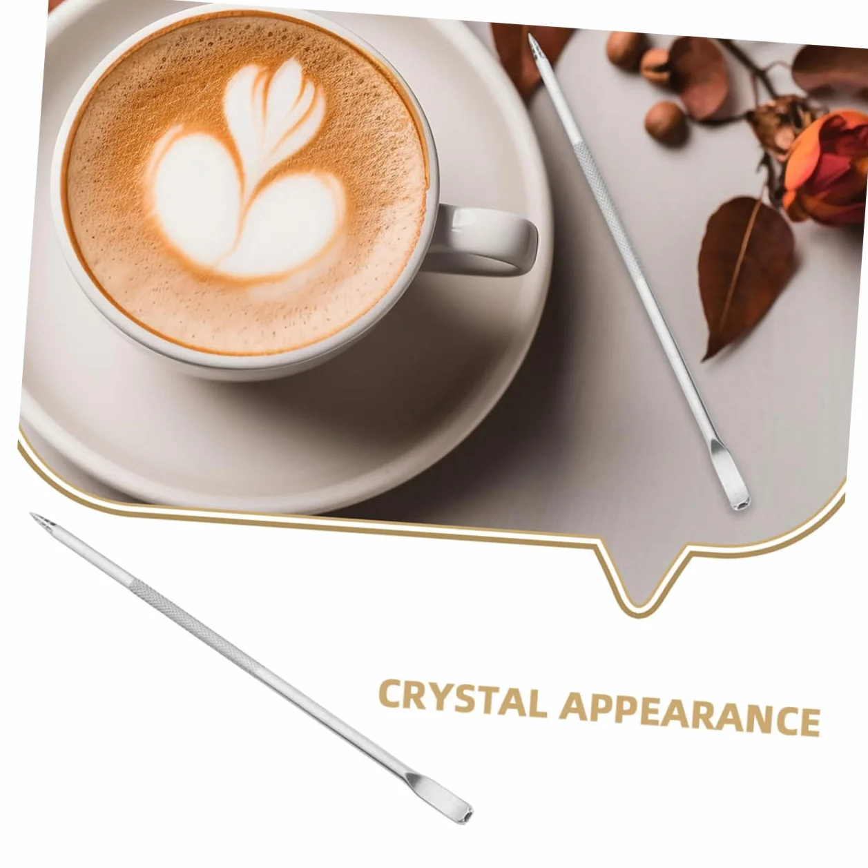 8 Sztuk Latte Needle Latte Art Pen Mieszadła Ze Stali Nierdzewnej Łyżeczka Do Mieszania Kawy Mieszadła Do Kawy Wielokrotnego Użytku Długopis Do Kawy Espresso Latte Długopis Długa