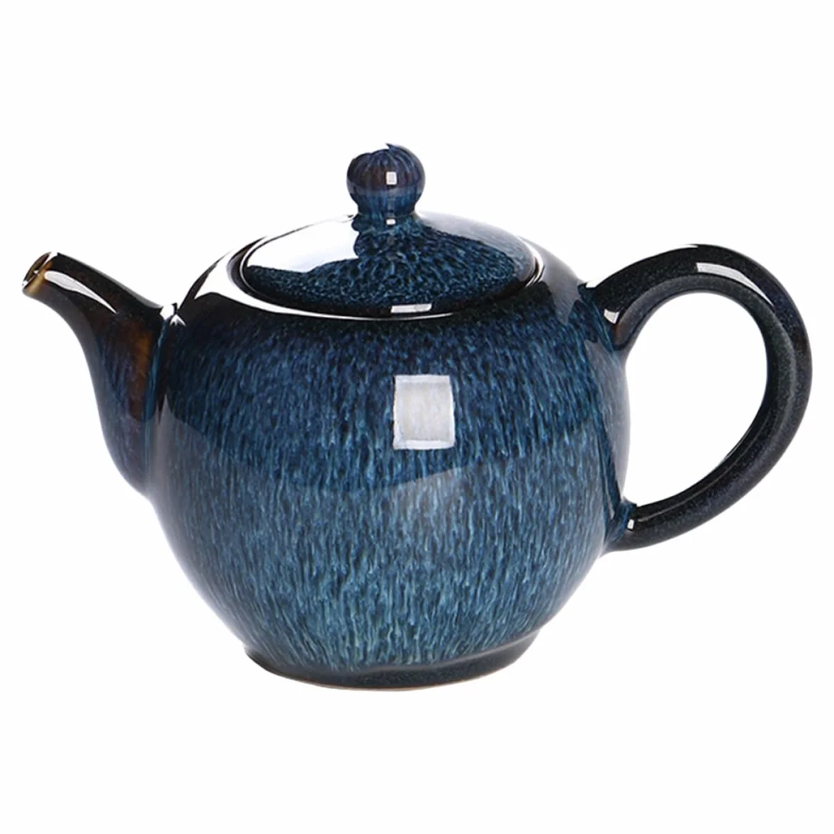KICHOUSE Ceramic Teapot 300ml with Removable Stainless Steel Infuser for Loose Tea