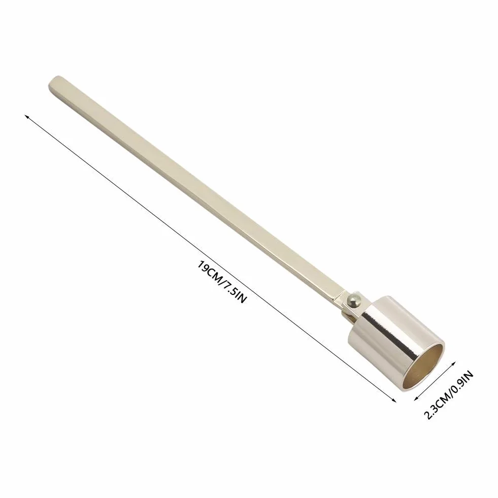 Candle Wick Trimmer Edelstahl mit langem Griff Gold