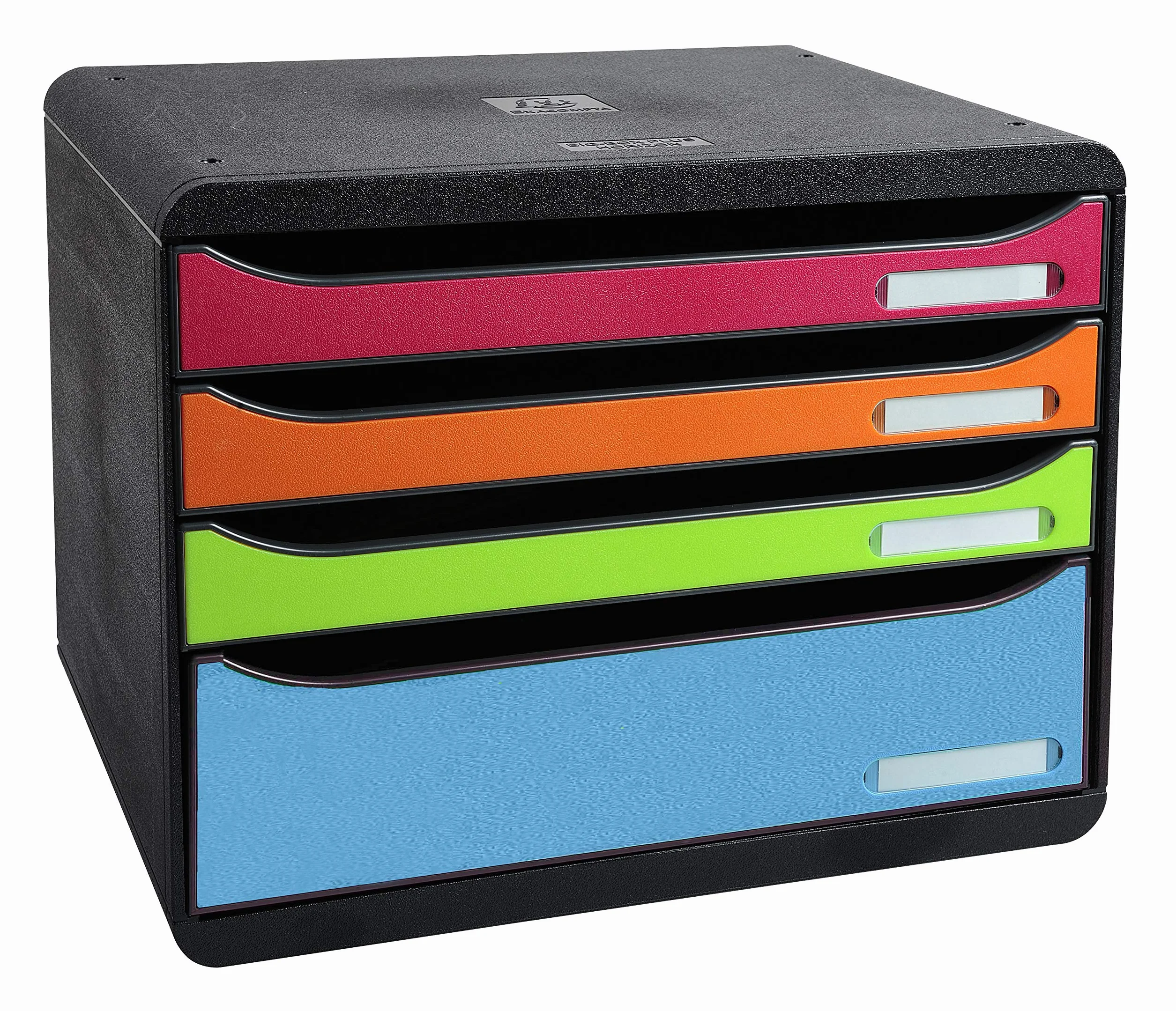 Exacompta Big-Box Plus Iderama, Landscape, 4 Drawer - Black/Harlequin